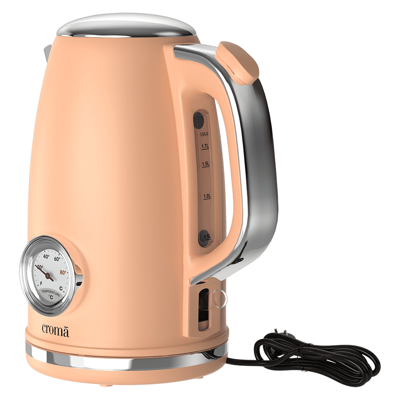 Croma AK5805 1950 Watt 1.7 Litre Electric Kettle with Boil Dry Protection (Peach)_3