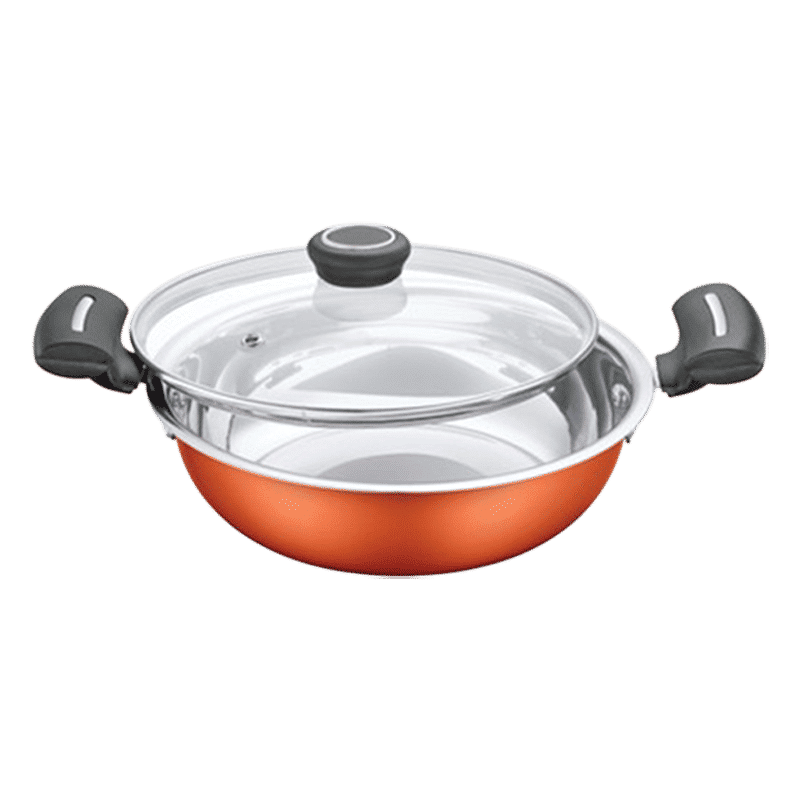 COOKAID 4 Pcs Non Stick Stainless Steel Cookware Set (Even & Fast Heating, Copper)_5