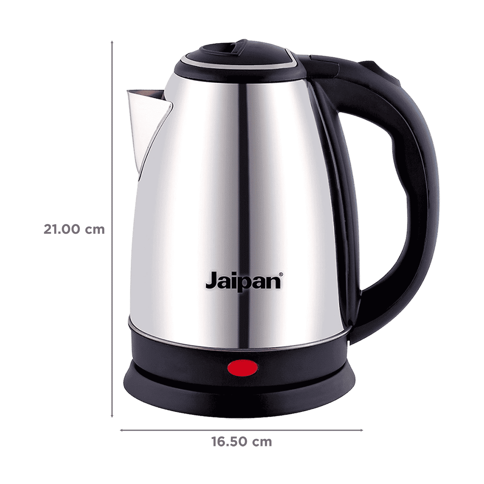 Jaipan 1500 Watt 1.8 Litre Electric Kettle with 360 Rotation Base (Silver)_2