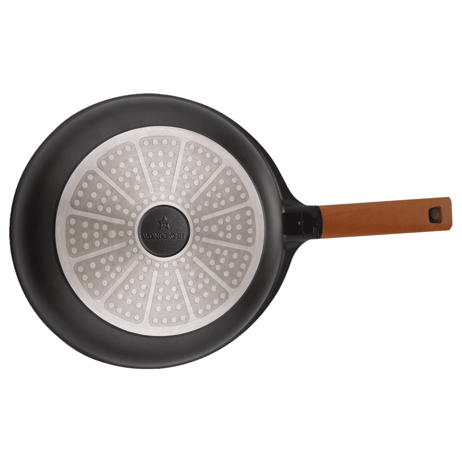 WONDERCHEF Caesar Pan (Wooden Handle, 60018303, Black)_5