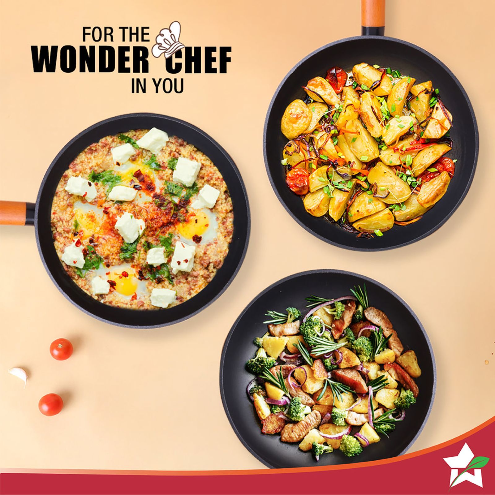 WONDERCHEF Caesar Pan For Stoves and Cooktops (Pure Grade Aluminium, 60018304, Black)_12