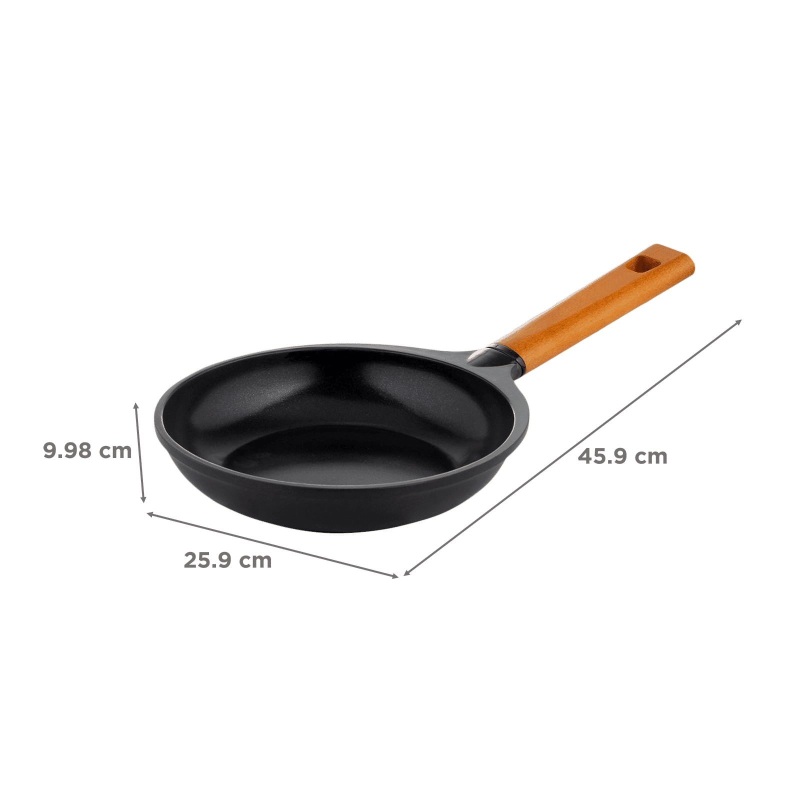 WONDERCHEF Caesar Pan For Stoves and Cooktops (Pure Grade Aluminium, 60018304, Black)_2