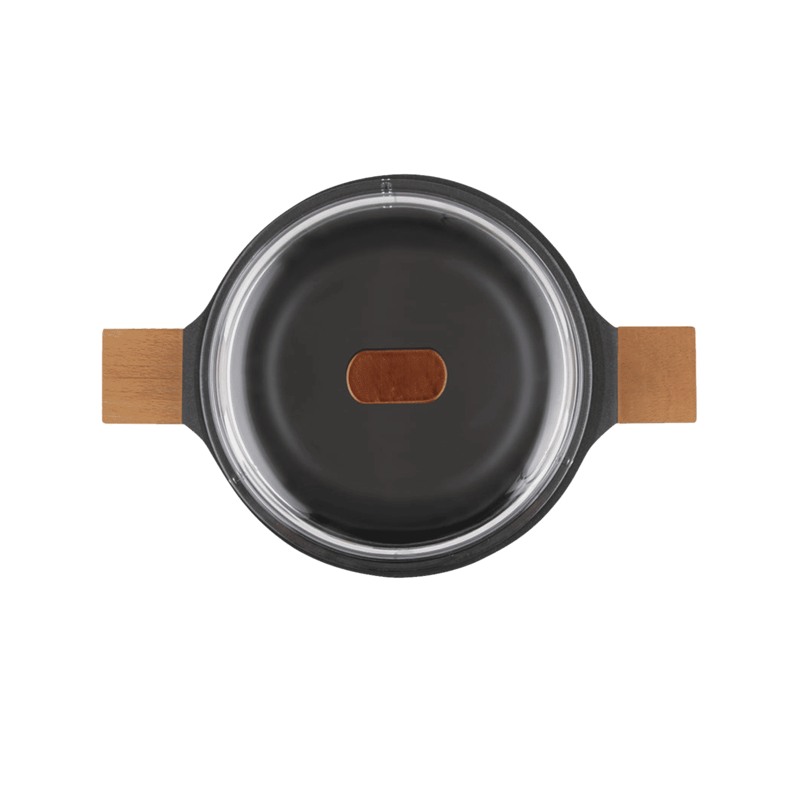 WONDERCHEF Caesar 2.16L Non Stick Aluminium Casserole with Toughened Glass (Induction Compatible, German Beechwood Handle, Black)_5