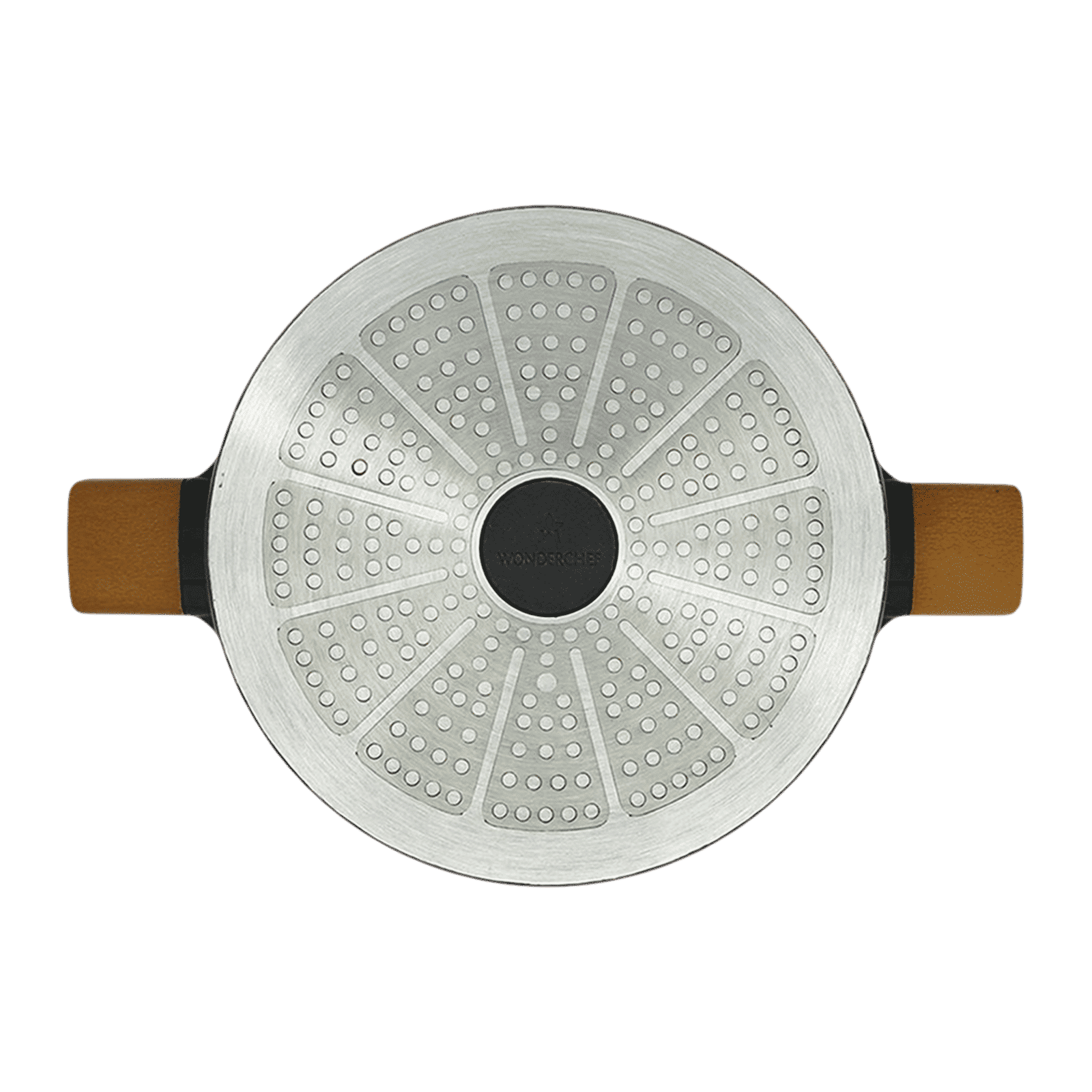 WONDERCHEF Caesar 2.16L Non Stick Aluminium Casserole with Toughened Glass (Induction Compatible, German Beechwood Handle, Black)_6