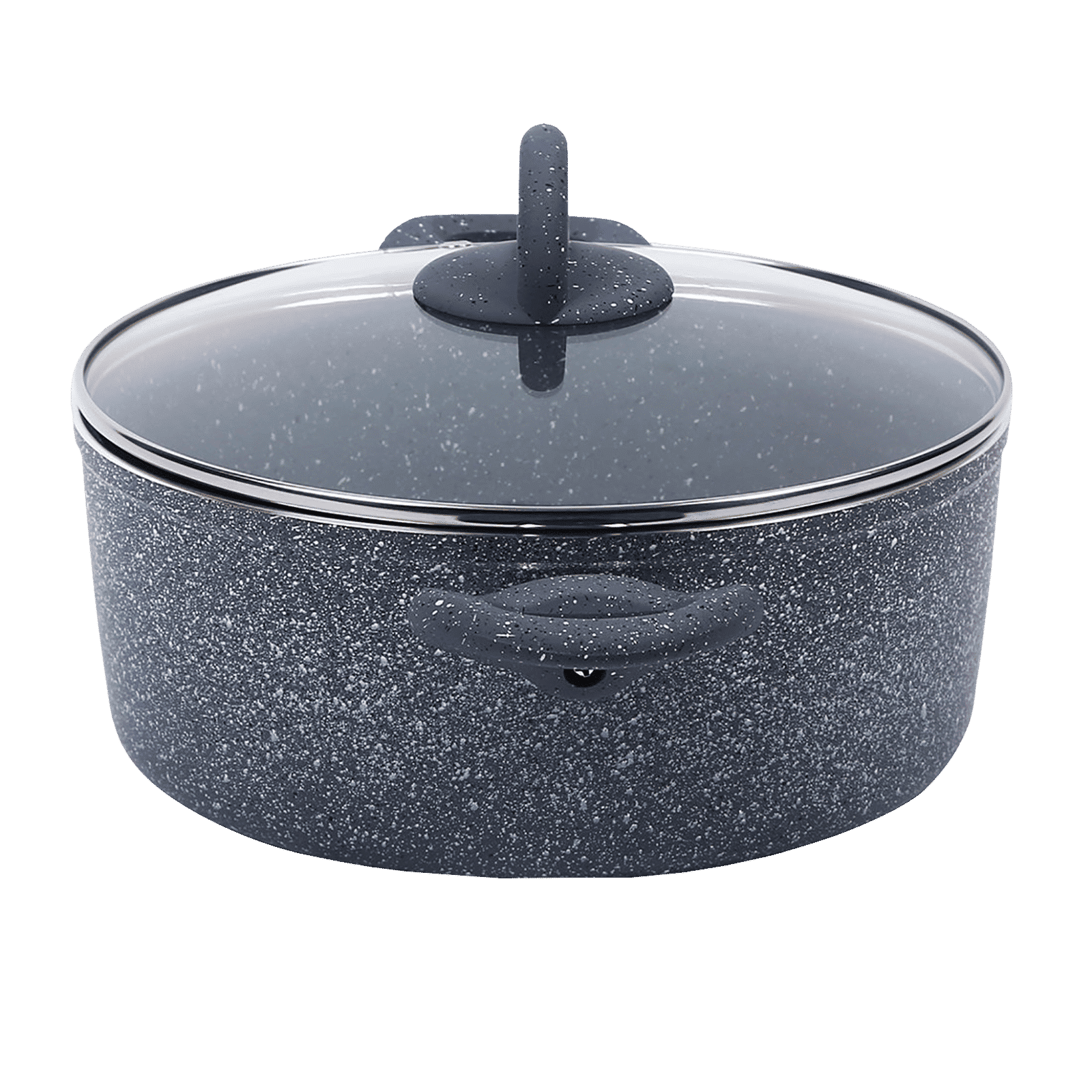 WONDERCHEF Granite 4L Non Stick Aluminium Casserole with Glass Lid (Induction Compatible, Even Heat Distribution, Grey) WONDERCHEF Granite 4L Non Stick Aluminium Casserole with Glass Lid (Induction Compatible, Even Heat Distribution, Grey)_13