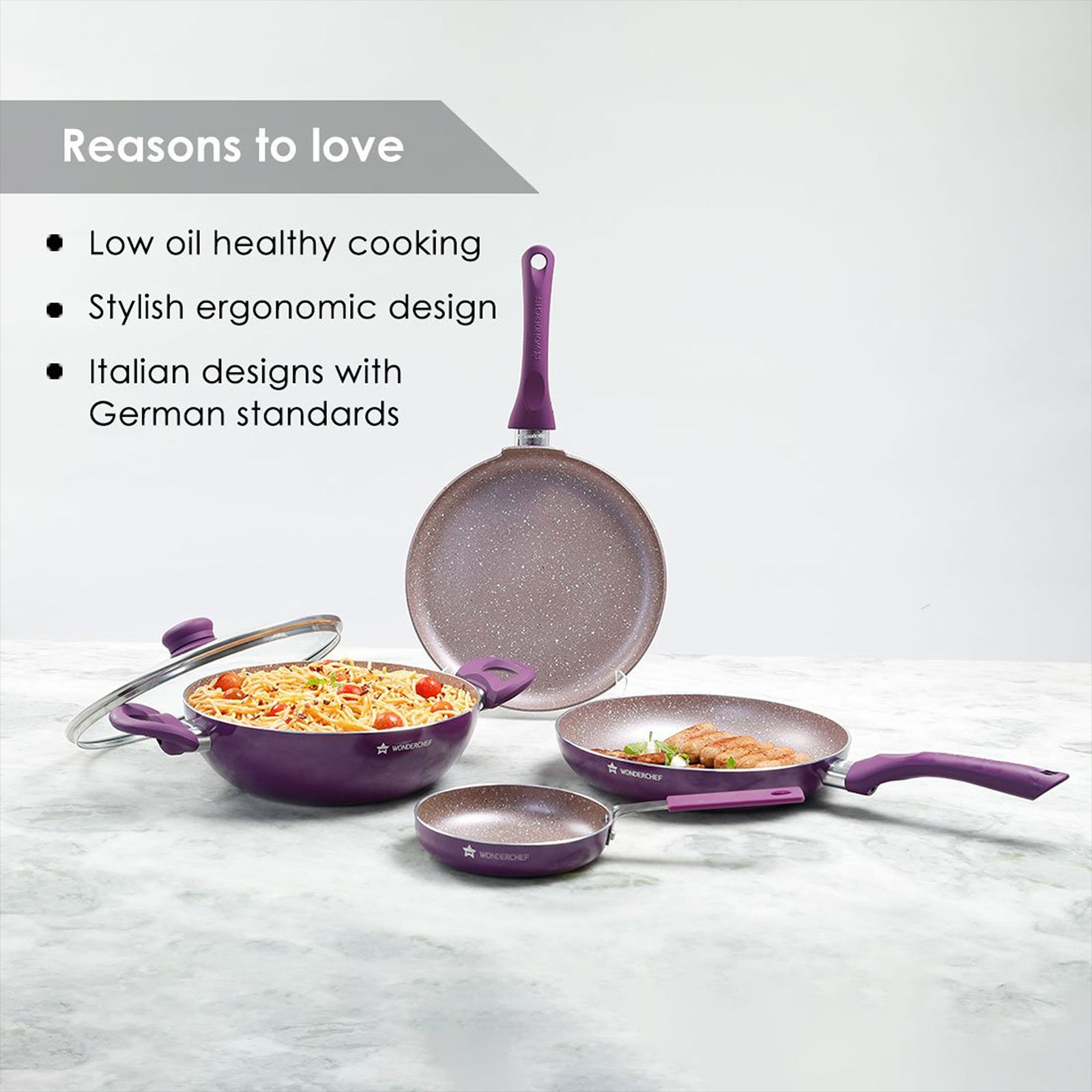 WONDERCHEF Royal Cooking Utensils (Non-stick Coating, 60018331, Purple) WONDERCHEF Royal Cooking Utensils (Non-stick Coating, 60018331, Purple)_11