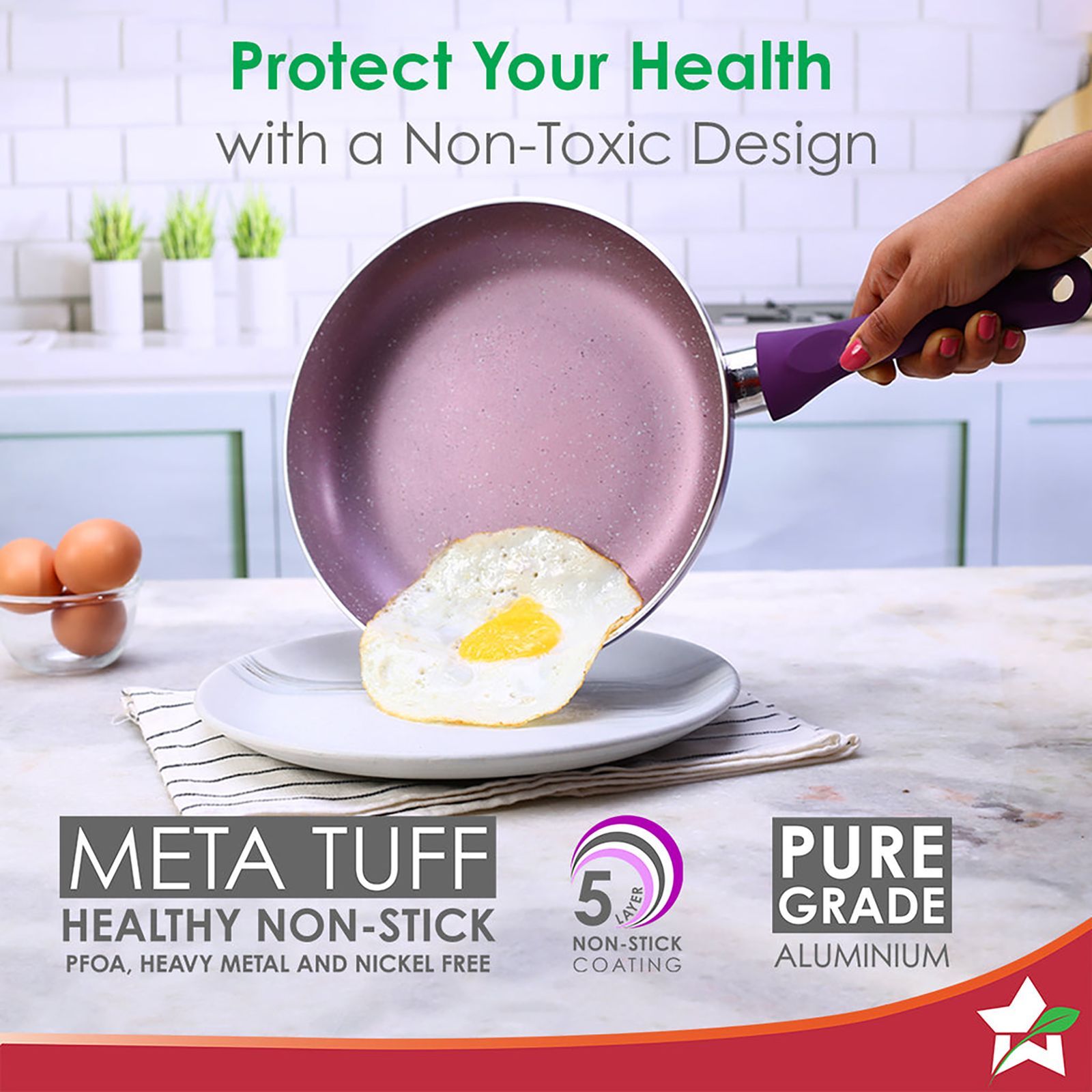 WONDERCHEF Royal Cooking Utensils (Non-stick Coating, 60018331, Purple) WONDERCHEF Royal Cooking Utensils (Non-stick Coating, 60018331, Purple)_19