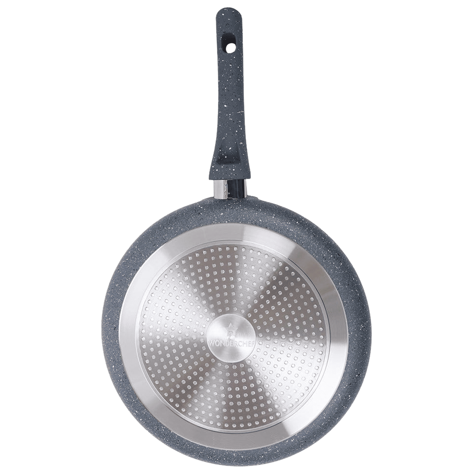 WONDERCHEF Granite 28cm Non Stick Aluminium Dosa Tawa (Induction Compatible, Even Heat Distribution, Grey)_5