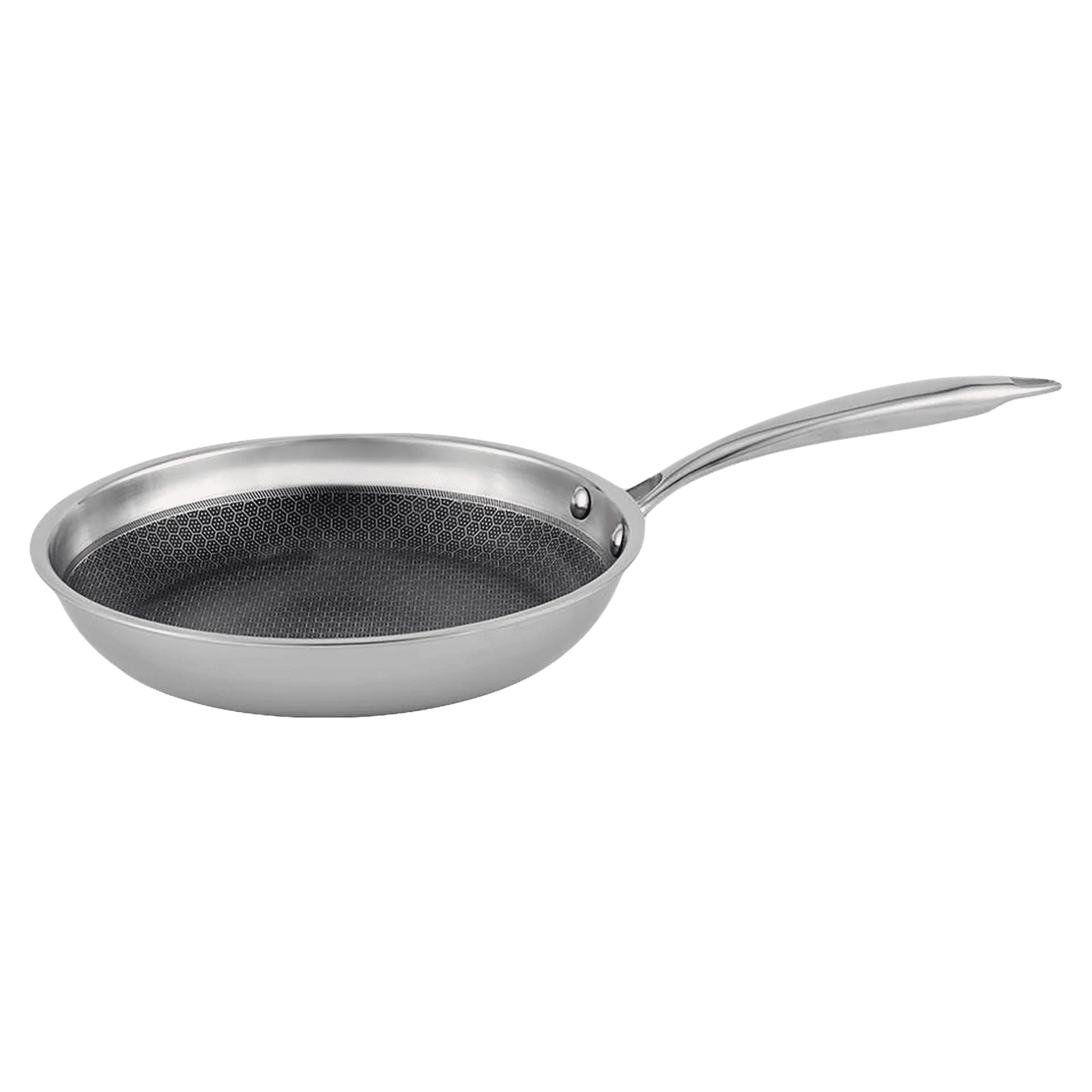 WONDERCHEF Stanton Frying Pan (304 Stainless Steel Body, 63152776, Silver) WONDERCHEF Stanton Frying Pan (304 Stainless Steel Body, 63152776, Silver)_1