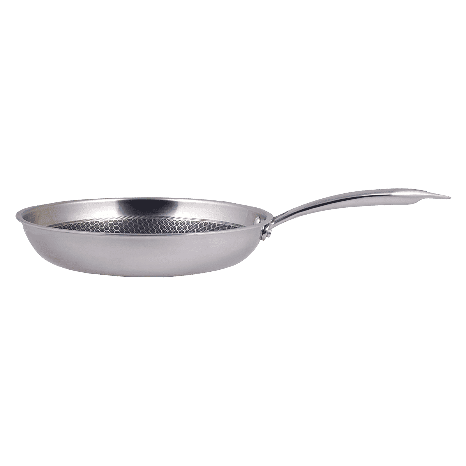 WONDERCHEF Stanton Frying Pan (304 Stainless Steel Body, 63152776, Silver) WONDERCHEF Stanton Frying Pan (304 Stainless Steel Body, 63152776, Silver)_4