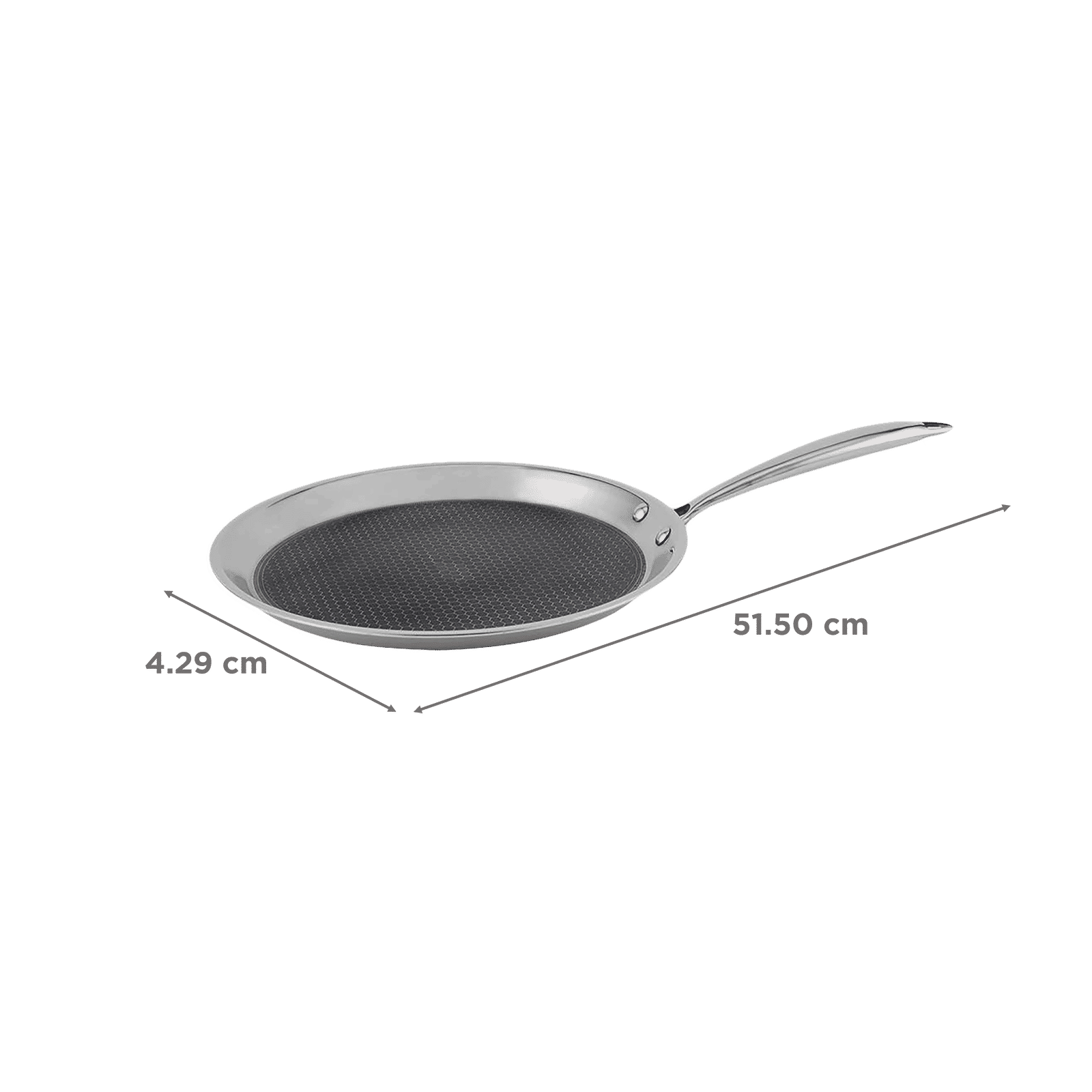 WONDERCHEF Stanton Dosa Tawa (304 Stainless Steel Body, 63152777, Silver)_2
