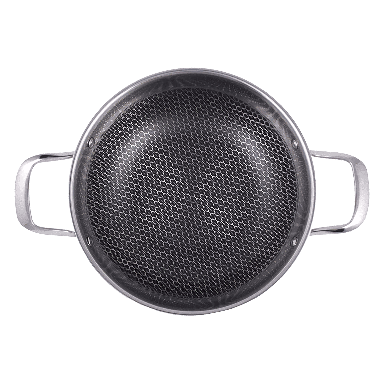 WONDERCHEF Stanton Kadhai with Lid (304 Stainless Steel Body, 63152778, Silver)_5