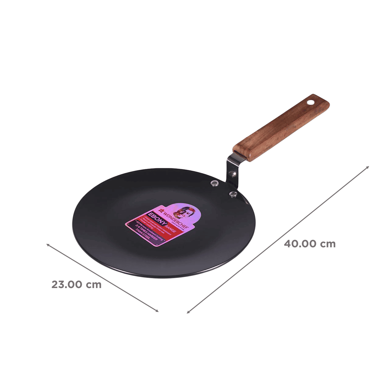 WONDERCHEF Ebony 22 cm Roti Tawa (63153107, Black) WONDERCHEF Ebony 22 cm Roti Tawa (63153107, Black)_2