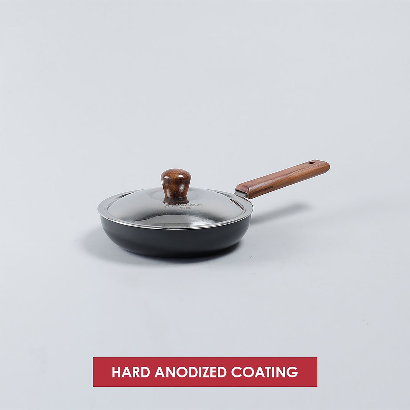 WONDERCHEF Ebony Frying Pan with Lid (Hard Anodized Aluminium, 63153114, Black) WONDERCHEF Ebony Frying Pan with Lid (Hard Anodized Aluminium, 63153114, Black)_10