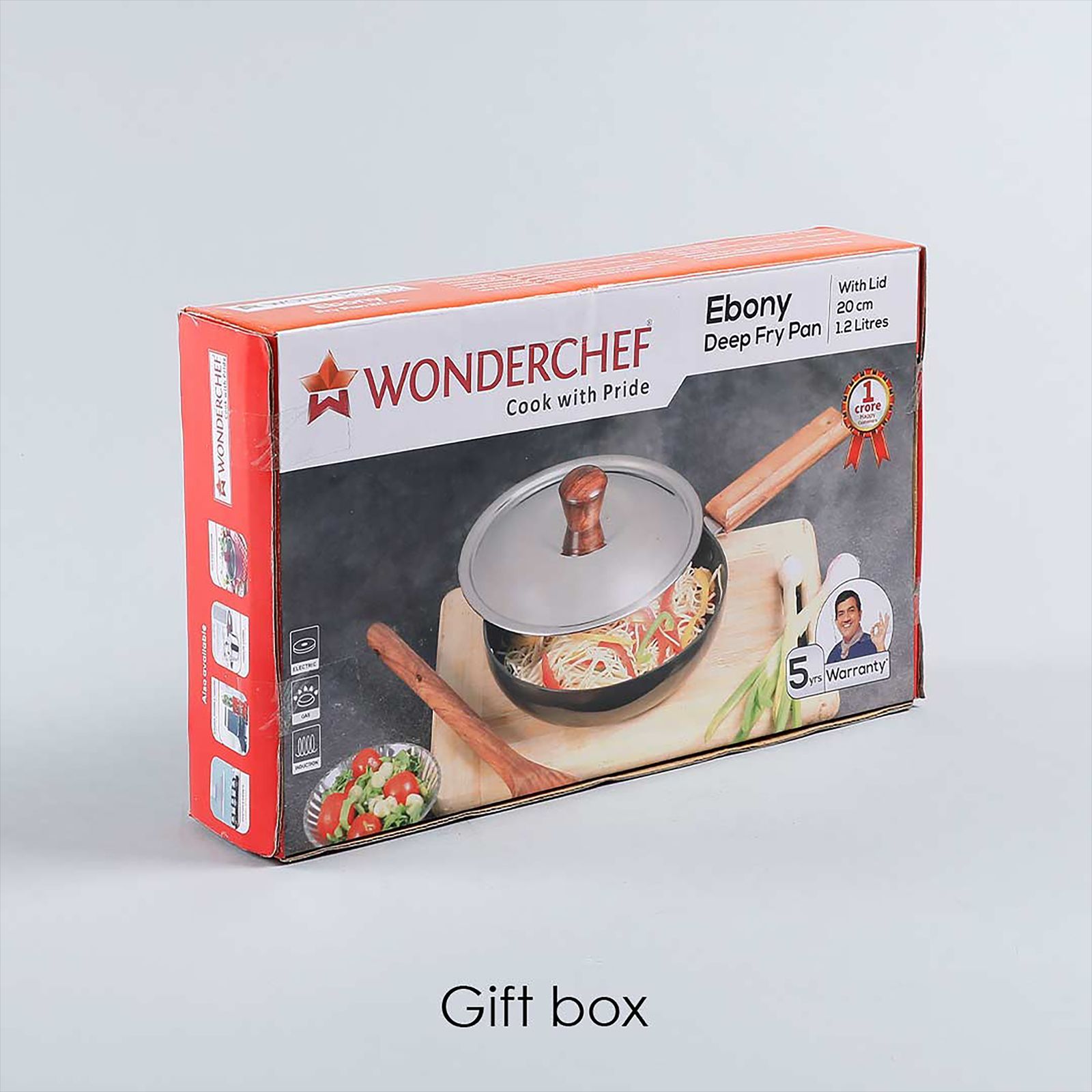 WONDERCHEF Ebony Frying Pan with Lid (Hard Anodized Aluminium, 63153114, Black) WONDERCHEF Ebony Frying Pan with Lid (Hard Anodized Aluminium, 63153114, Black)_12