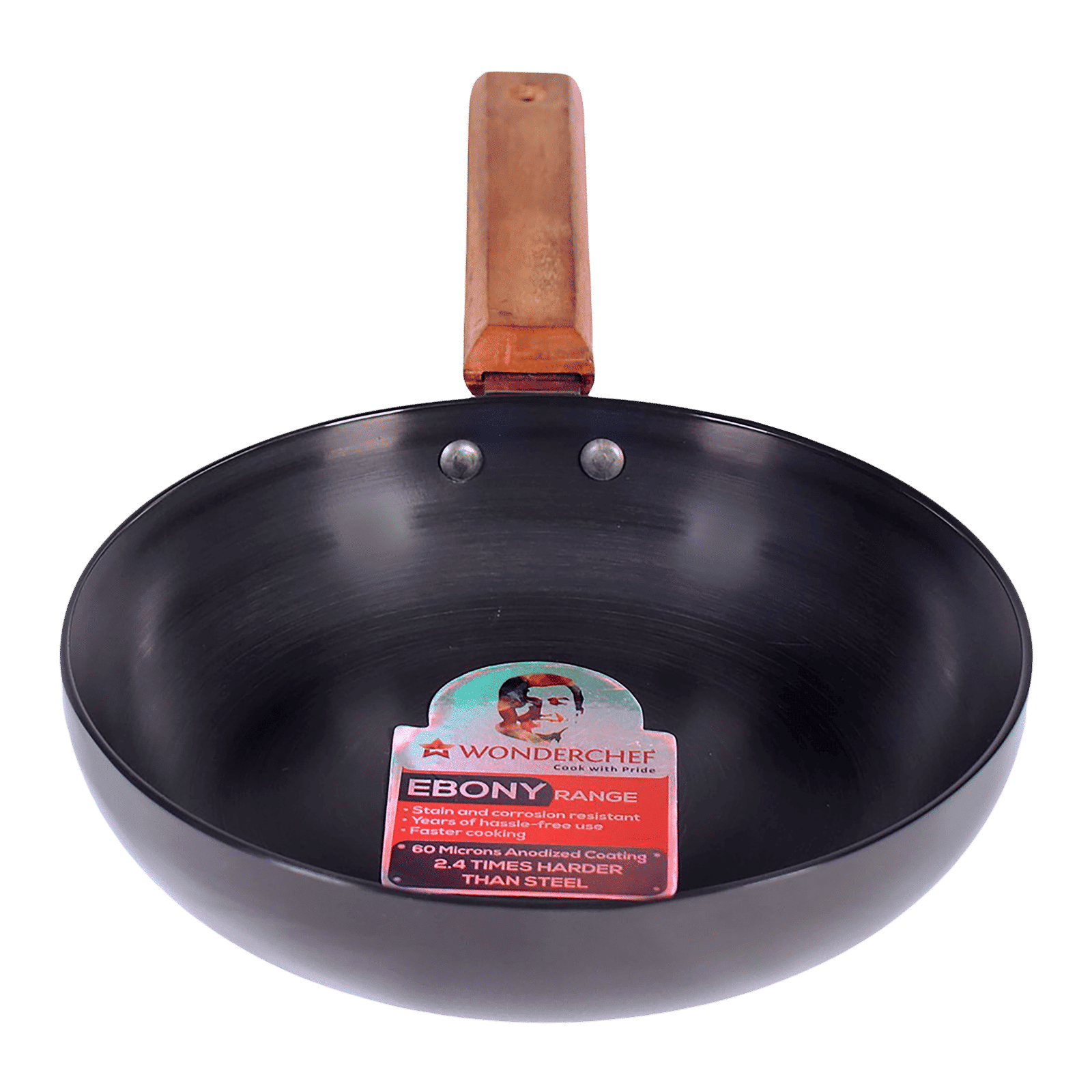 WONDERCHEF Ebony Frying Pan with Lid (Hard Anodized Aluminium, 63153114, Black) WONDERCHEF Ebony Frying Pan with Lid (Hard Anodized Aluminium, 63153114, Black)_8