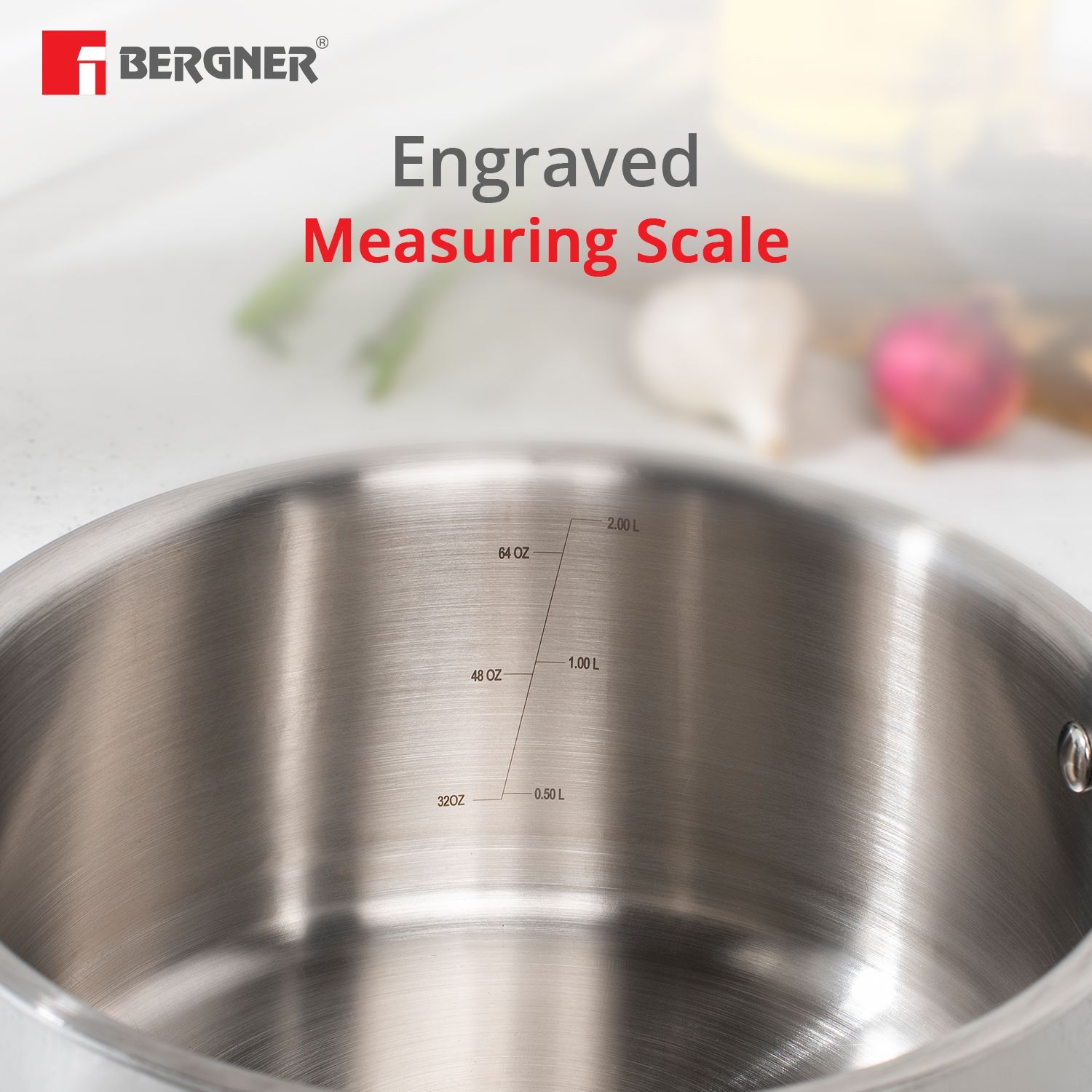 BERGNER Argent 1.6L Stainless Steel Sauce Pan with Stainless Steel Lid (Induction Compatible, Even Heat Distribution, Silver)_13