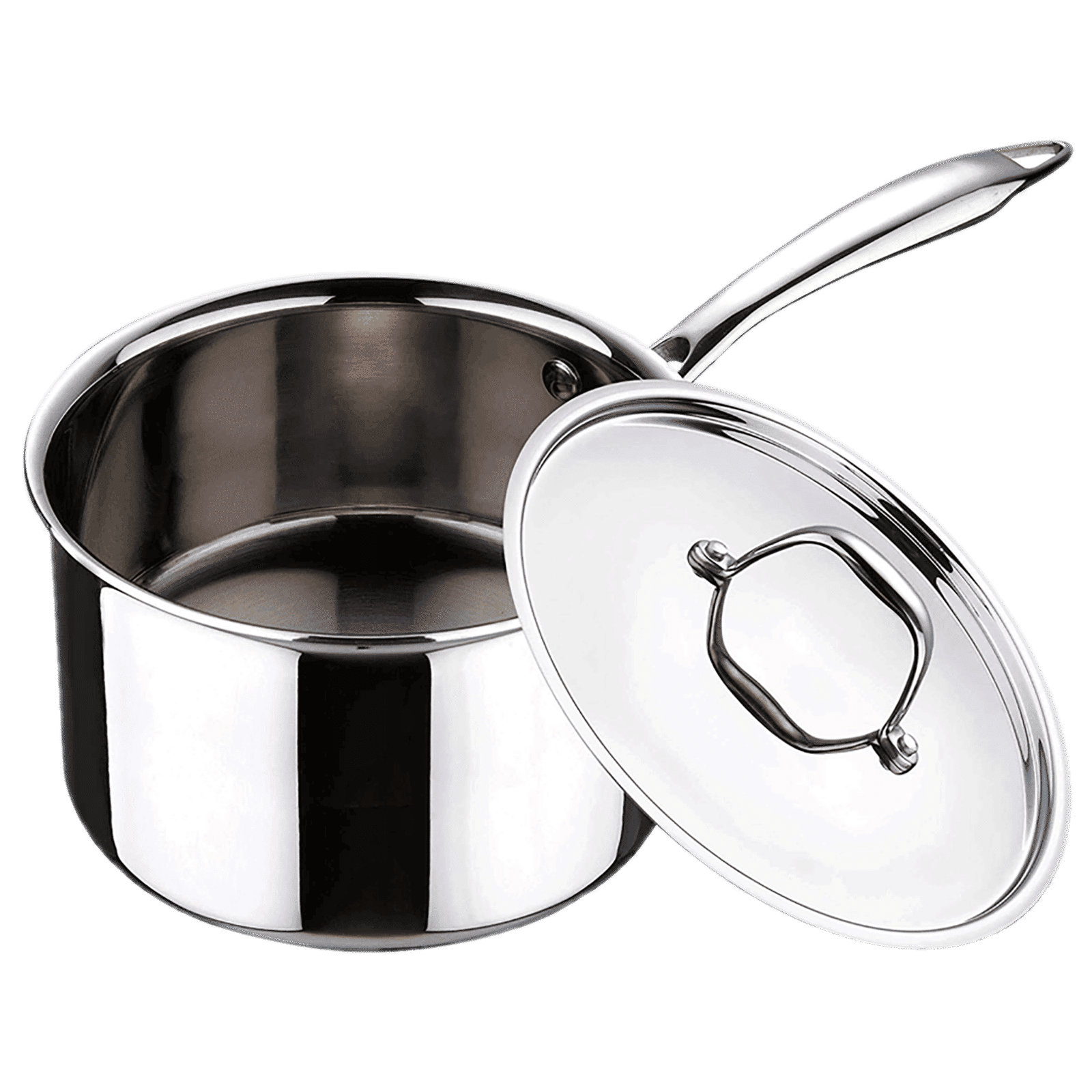 BERGNER Argent 1.6L Stainless Steel Sauce Pan with Stainless Steel Lid (Induction Compatible, Even Heat Distribution, Silver)_4
