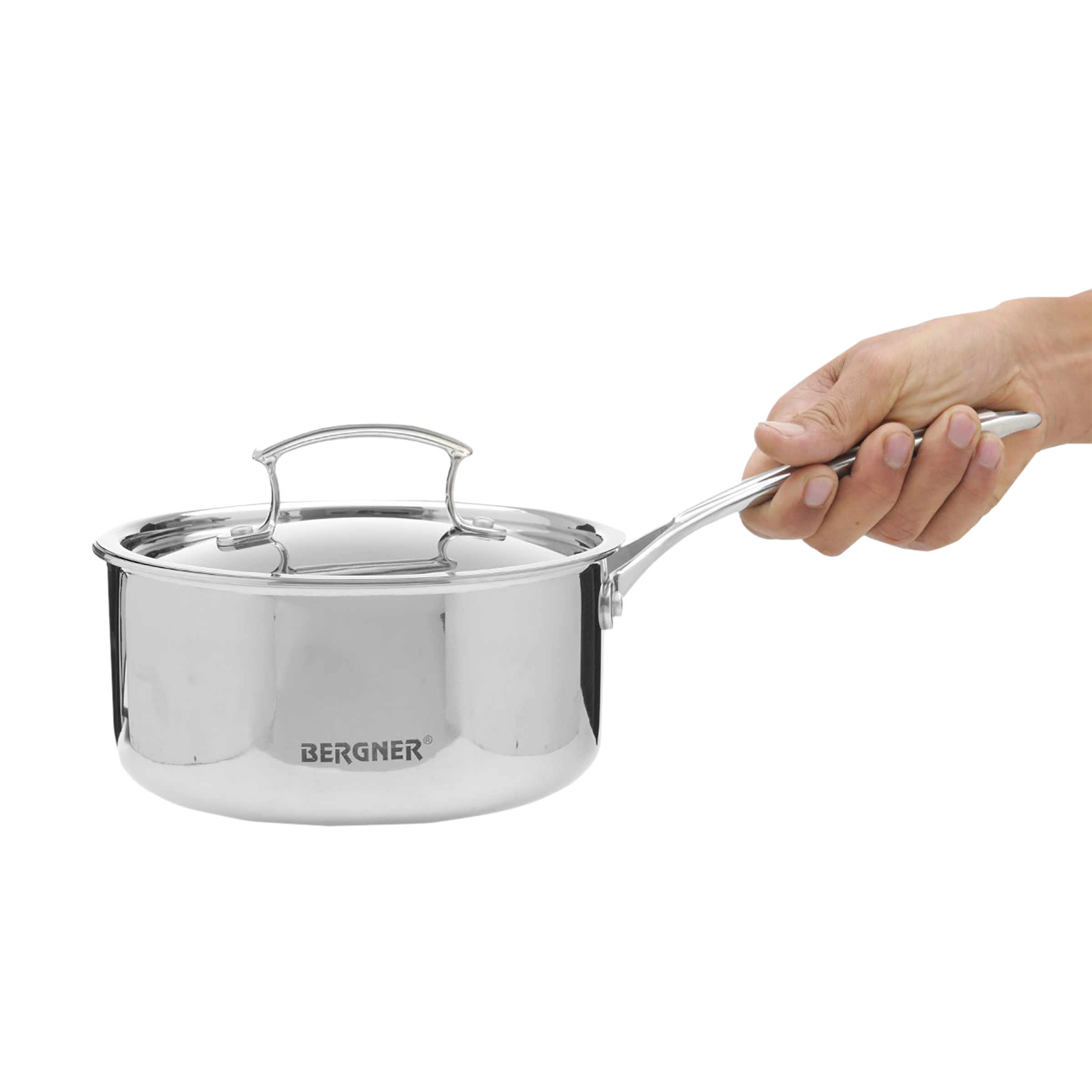 BERGNER Argent 1.6L Stainless Steel Sauce Pan with Stainless Steel Lid (Induction Compatible, Even Heat Distribution, Silver)_9