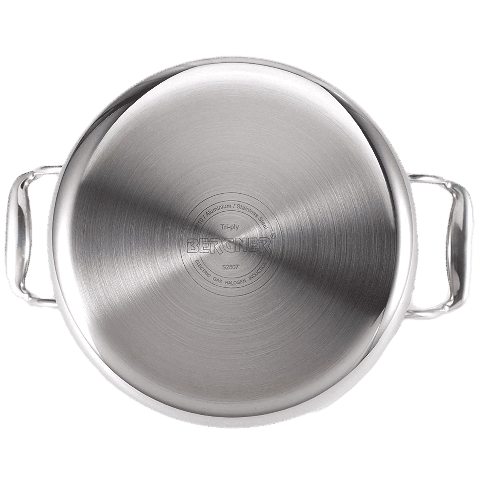 BERGNER Argent 3.1L Non Stick Stainless Steel Casserole with Stainless Steel Lid (Induction Compatible, Dishwasher Safe, Silver) BERGNER Argent 3.1L Non Stick Stainless Steel Casserole with Stainless Steel Lid (Induction Compatible, Dishwasher Safe, Silver)_5
