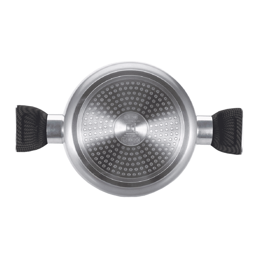 BERGNER Carbon TT 2.5L Non Stick Aluminium Casserole with Tempered Glass Lid (Induction Compatible, Dishwasher Safe, Silver) BERGNER Carbon TT 2.5L Non Stick Aluminium Casserole with Tempered Glass Lid (Induction Compatible, Dishwasher Safe, Silver)_6