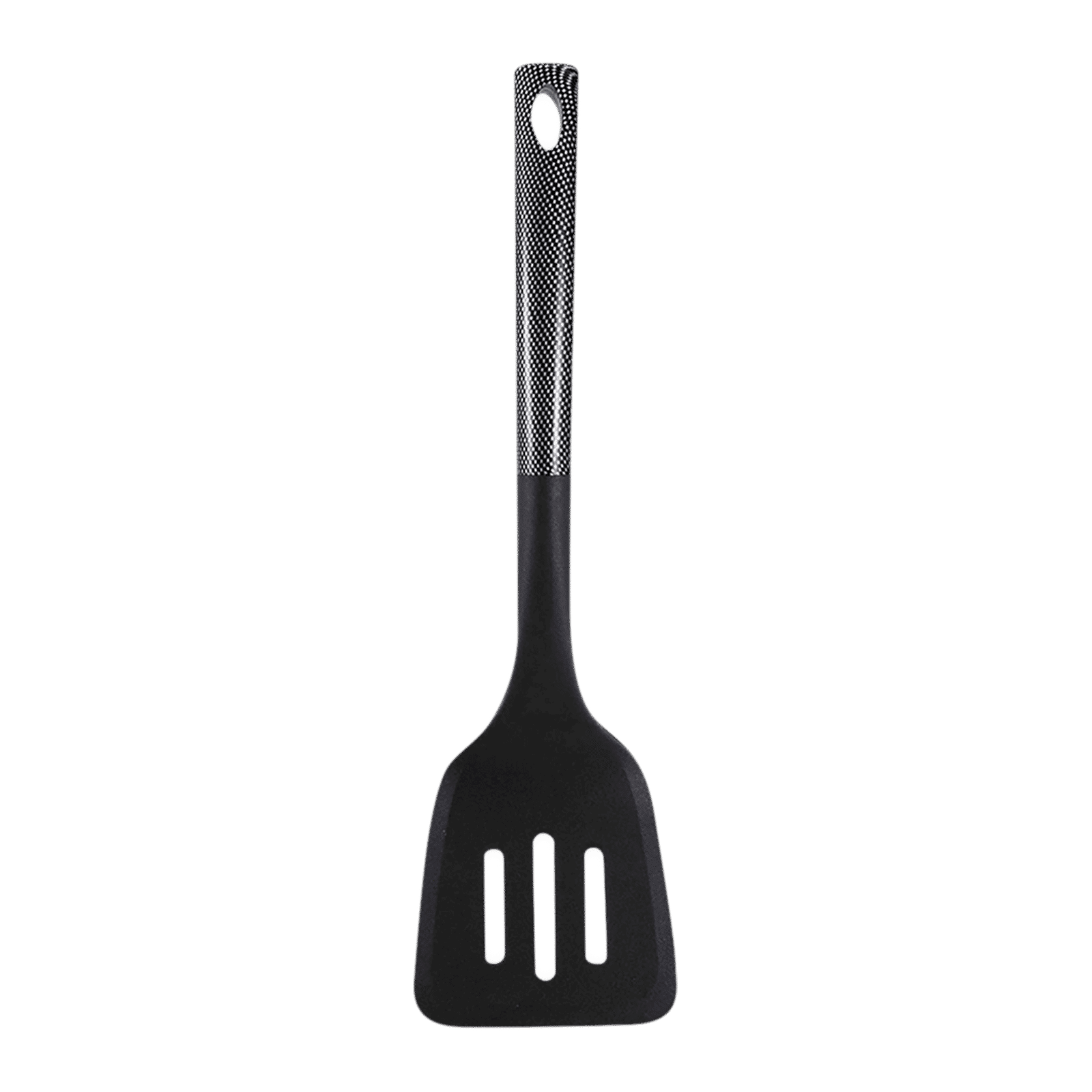 BERGNER Carbon TT Nylon Slotted Spatula (Dishwasher Safe, Black)_1