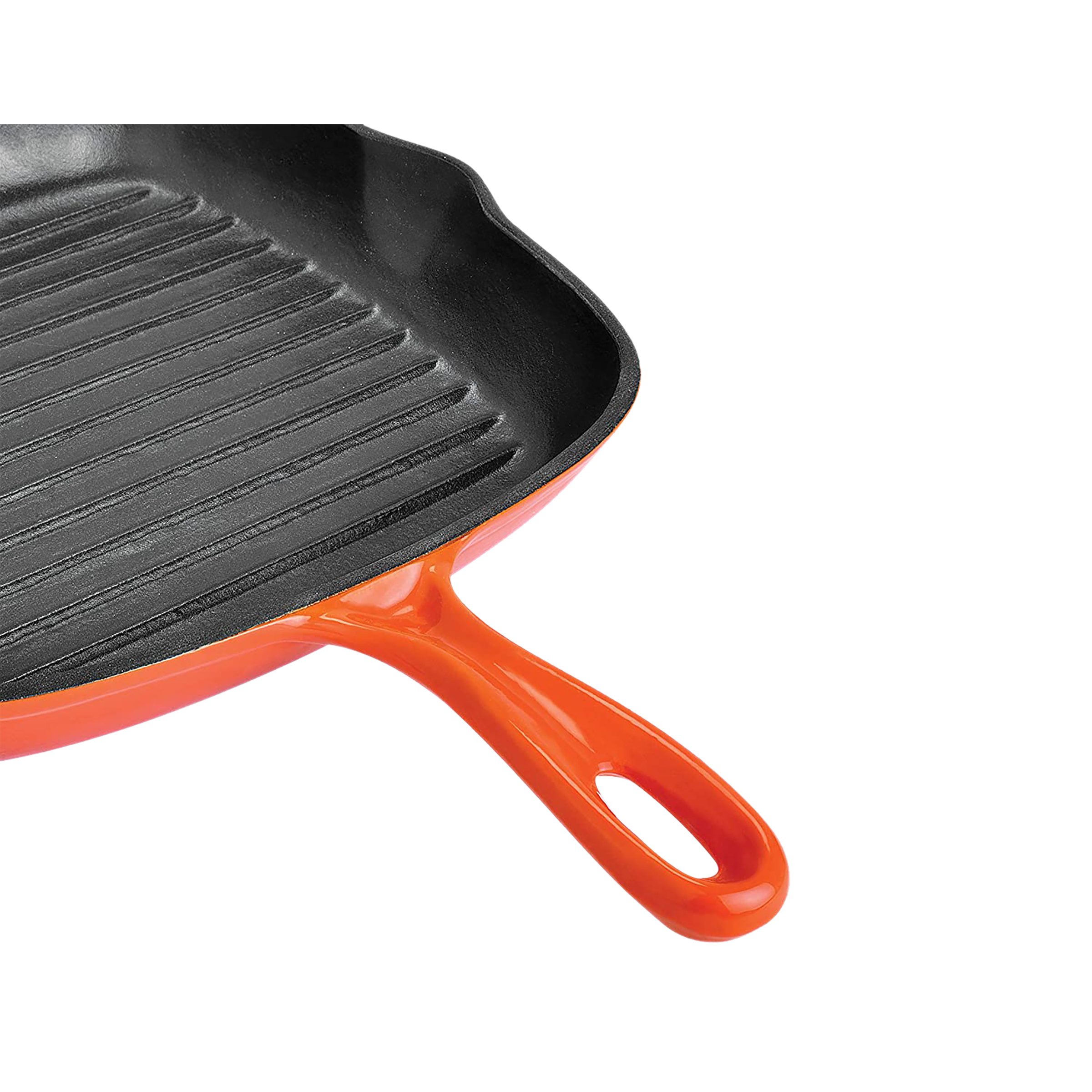 BERGNER Eros 1L Non Stick Cast Iron Grill Pan (Induction Compatible, Dishwasher Safe, Orange)_5