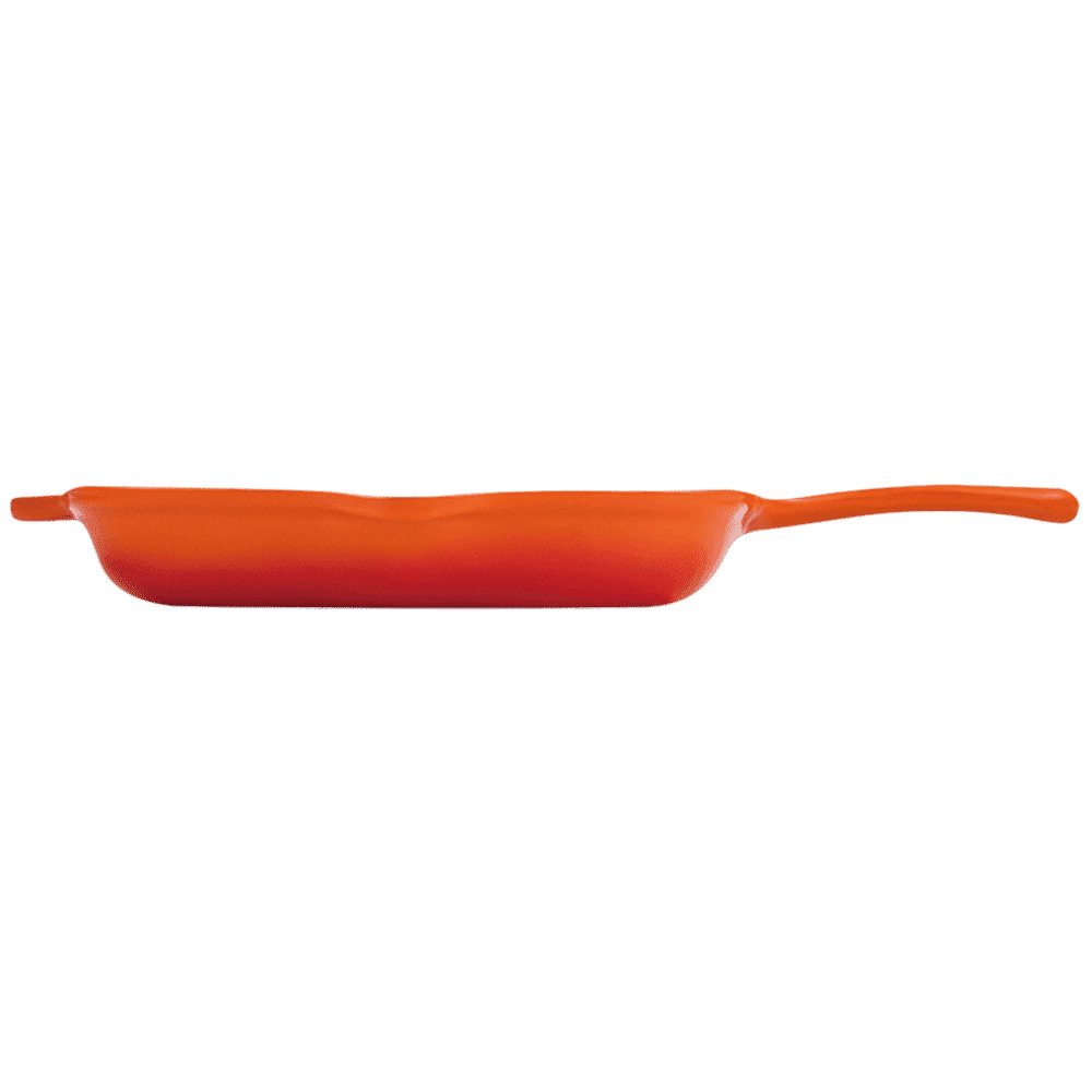 BERGNER Eros 1L Non Stick Cast Iron Grill Pan (Induction Compatible, Dishwasher Safe, Orange)_6