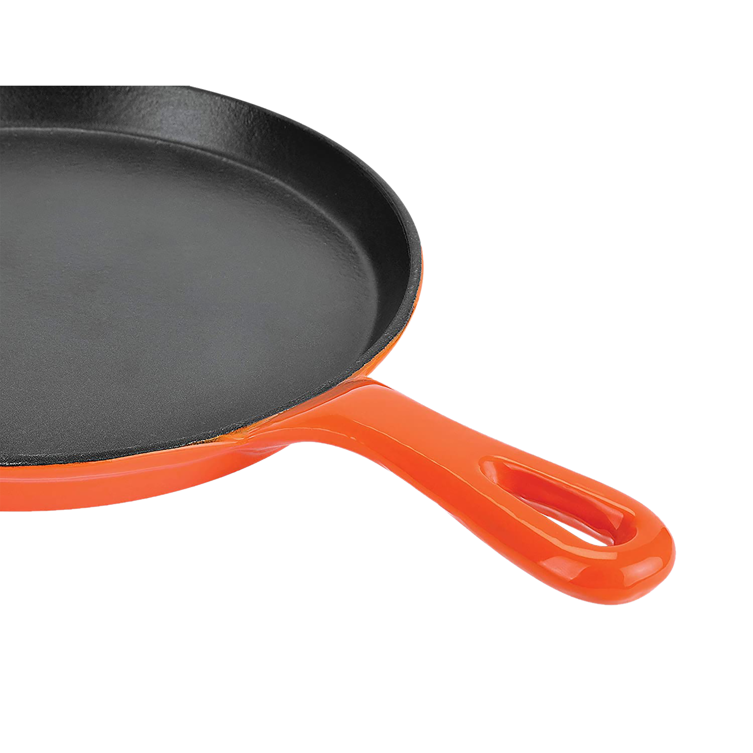 BERGNER Eros 26.5cm Non Stick Cast Iron Tawa (Induction Compatible, Heat Retention & Distribution, Orange)_5