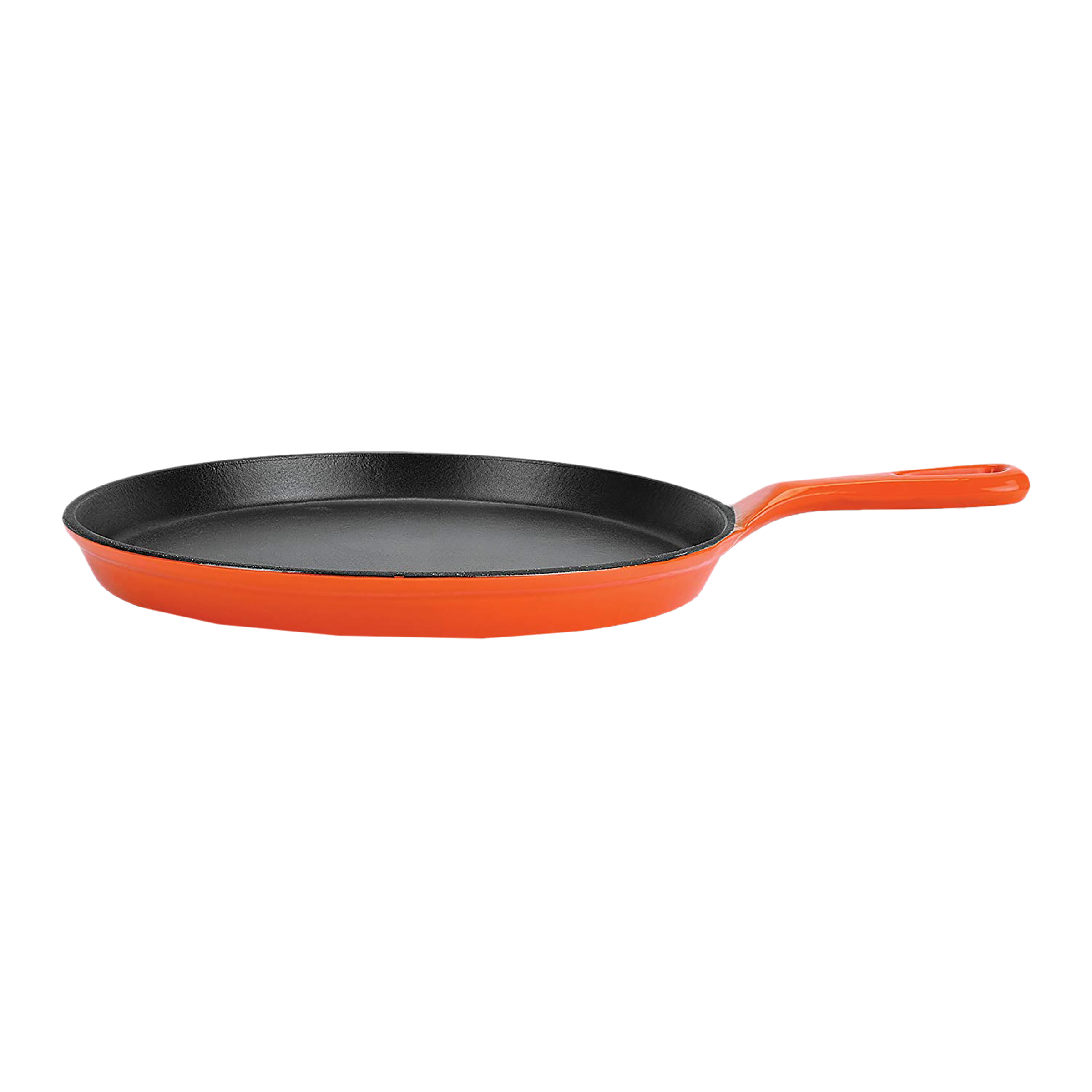 BERGNER Eros 26.5cm Non Stick Cast Iron Tawa (Induction Compatible, Heat Retention & Distribution, Orange)_6