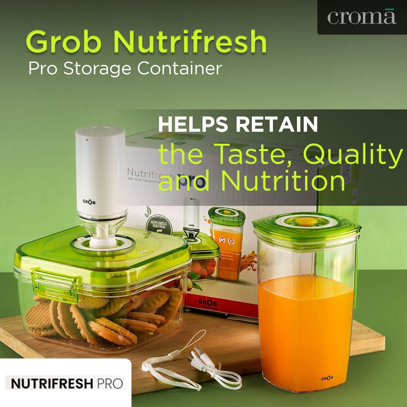 Grob Nutrifresh Pro Storage Container (Anti Fungal and Hygienic, Transparent) Grob Nutrifresh Pro Storage Container (Anti Fungal and Hygienic, Transparent)_10