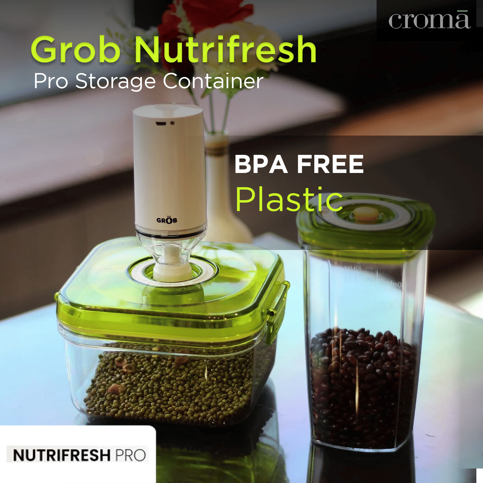 Grob Nutrifresh Pro Storage Container (Anti Fungal and Hygienic, Transparent) Grob Nutrifresh Pro Storage Container (Anti Fungal and Hygienic, Transparent)_12