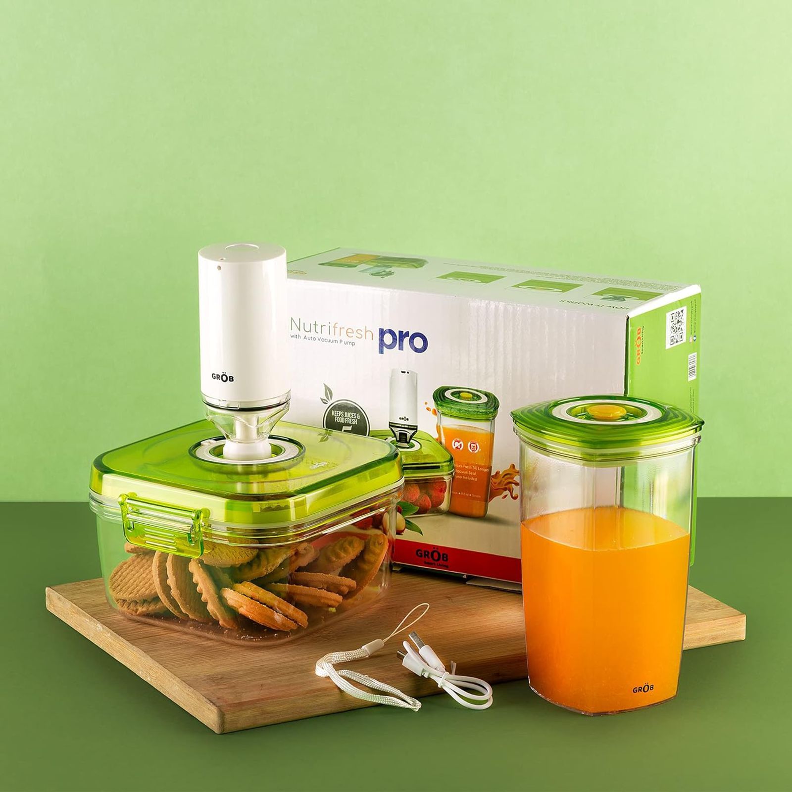 Grob Nutrifresh Pro Storage Container (Anti Fungal and Hygienic, Transparent) Grob Nutrifresh Pro Storage Container (Anti Fungal and Hygienic, Transparent)_6