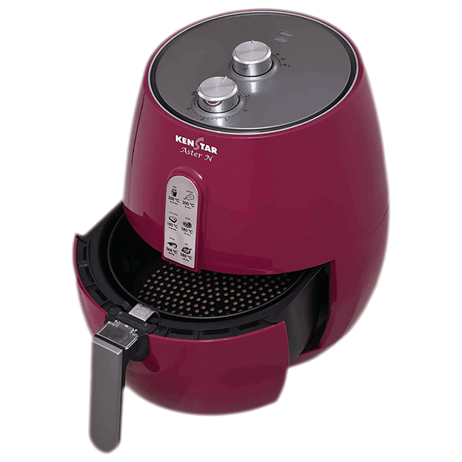 KENSTAR Aster-N 3.5L 1500 Watt Air Fryer with Overheat Protection (Maroon)_4