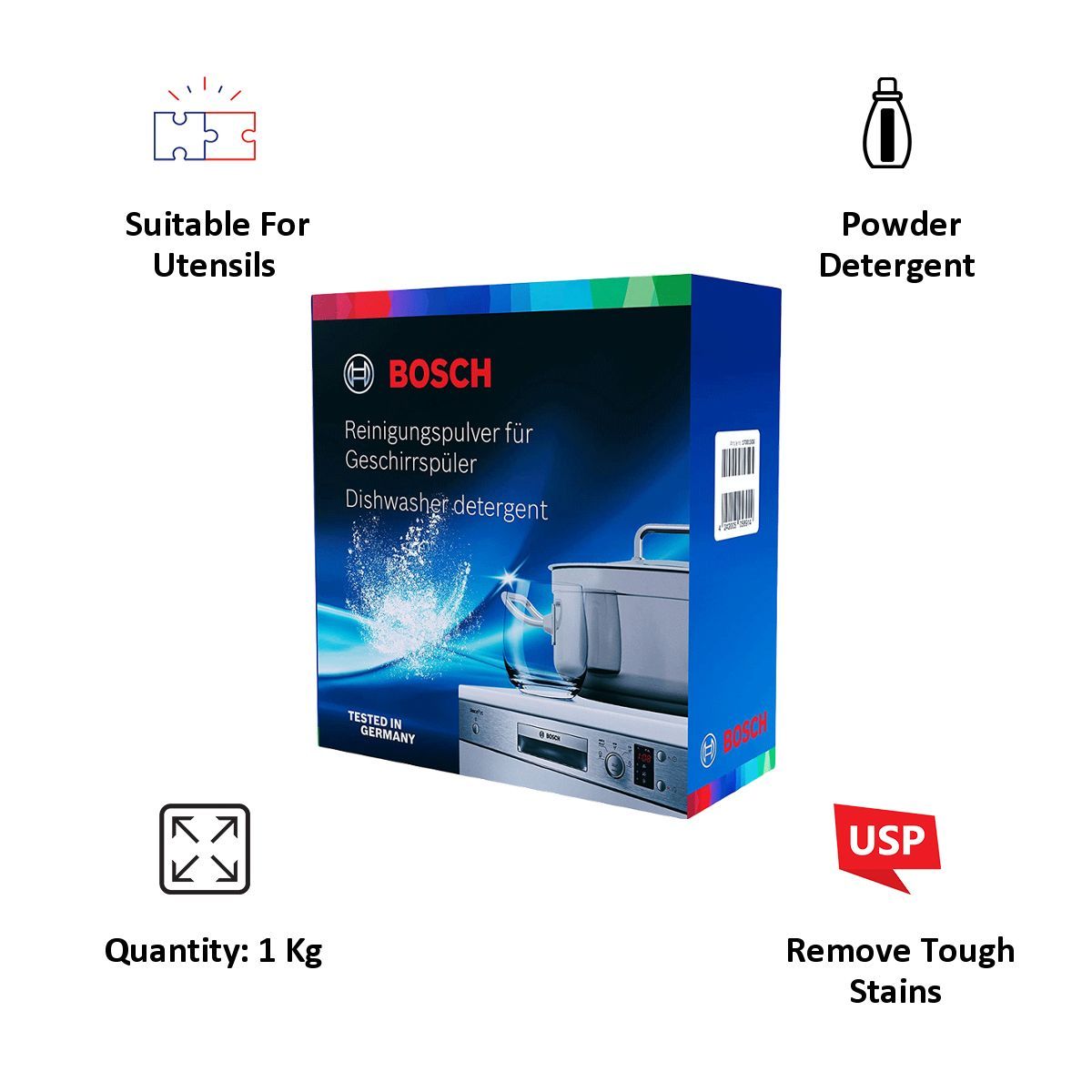 BOSCH Detergent for Dishwasher (17001308, Blue)_4