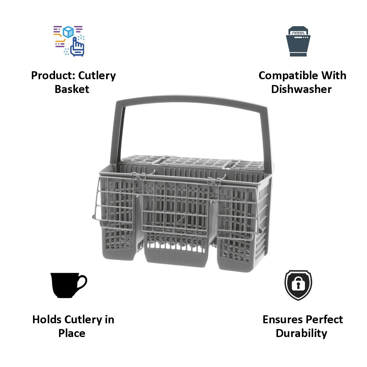 BOSCH Cutlery Basket for Dishwasher (Flexible Basket, 11018806, Steel)_4