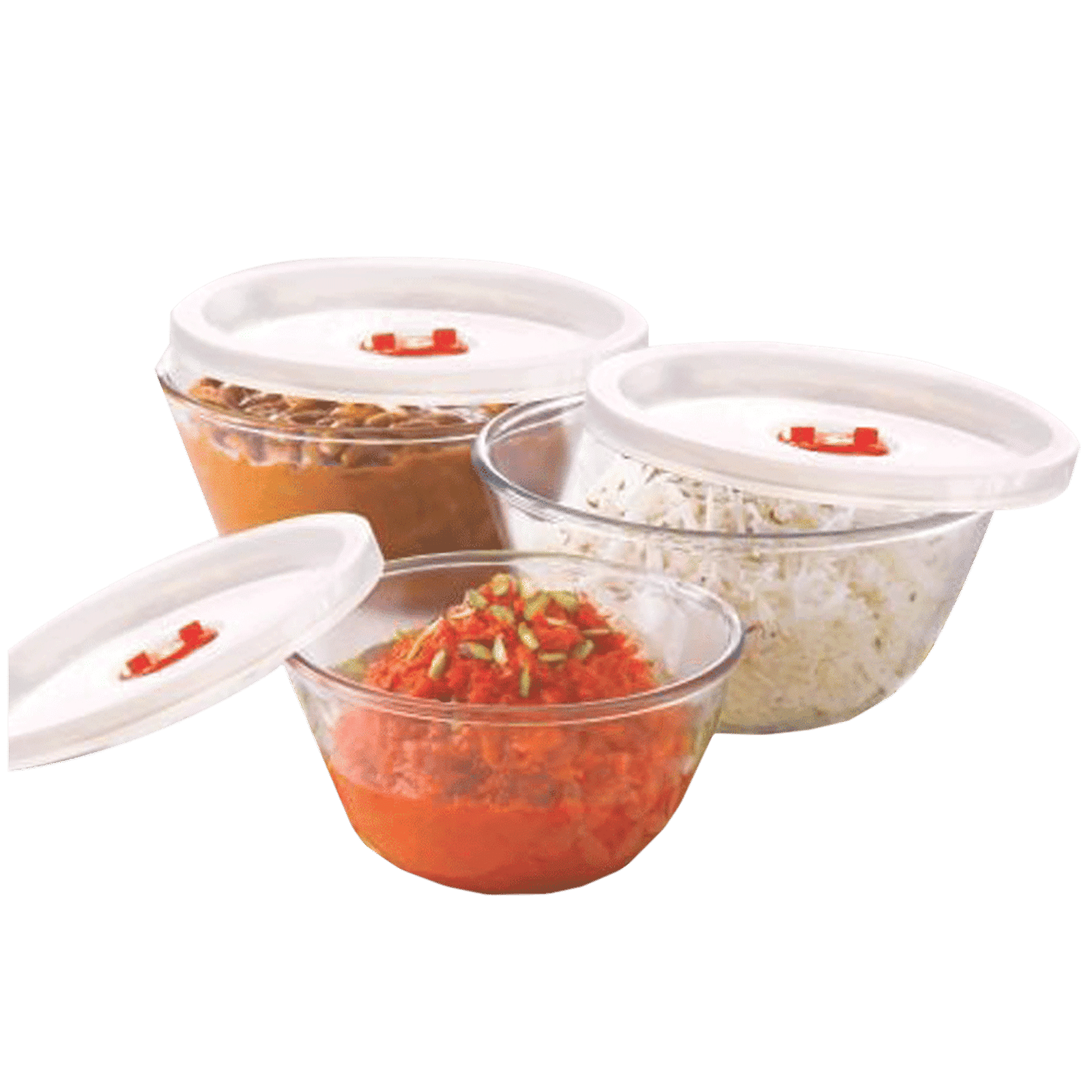 BOROSIL 1.3L Borosilicate Glass Mixing & Serving Bowl with White Lid (Scratch Resistant, Transparent) BOROSIL 1.3L Borosilicate Glass Mixing & Serving Bowl with White Lid (Scratch Resistant, Transparent)_1