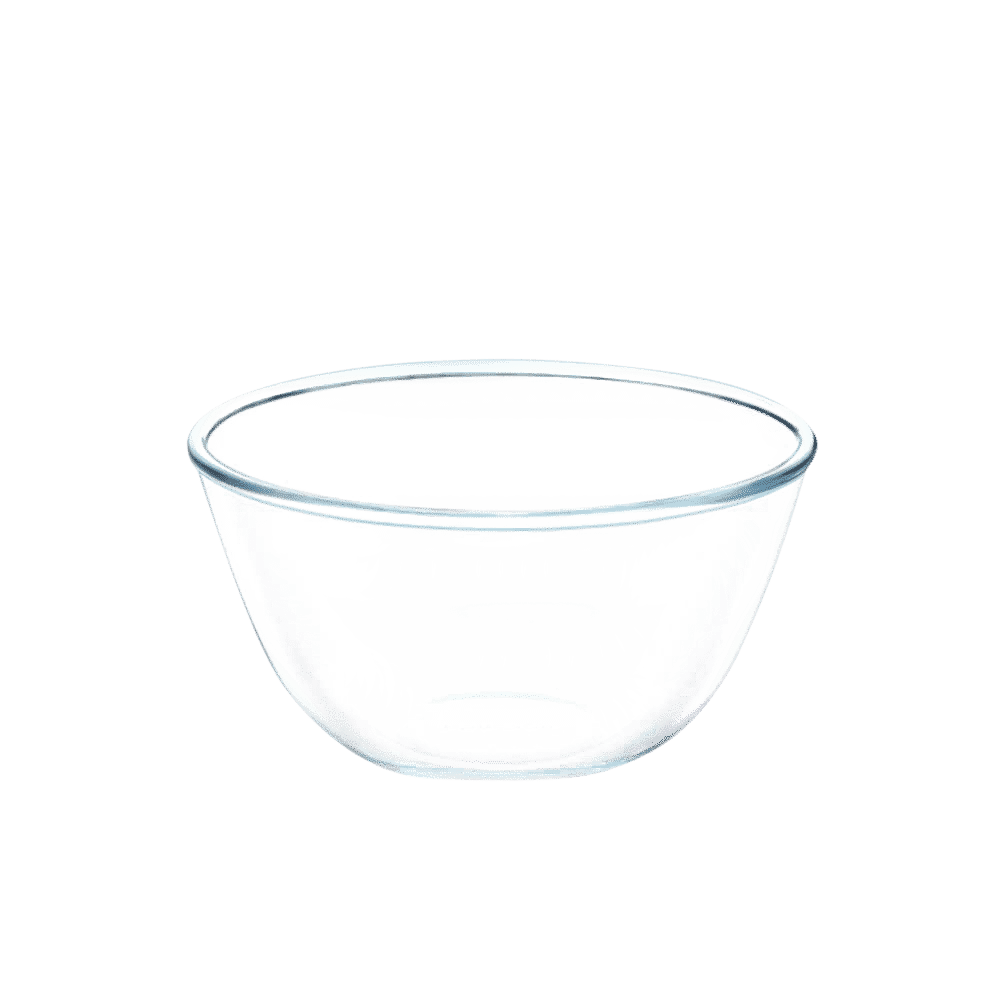 BOROSIL 1.3L Borosilicate Glass Mixing & Serving Bowl with White Lid (Scratch Resistant, Transparent) BOROSIL 1.3L Borosilicate Glass Mixing & Serving Bowl with White Lid (Scratch Resistant, Transparent)_2