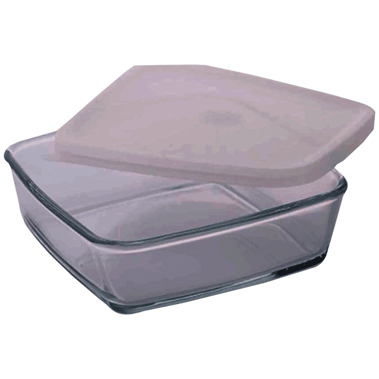 BOROSIL 800ml Borosilicate Glass Square Baking Dish with Lid (Scratch Resistant, Transparent)_1