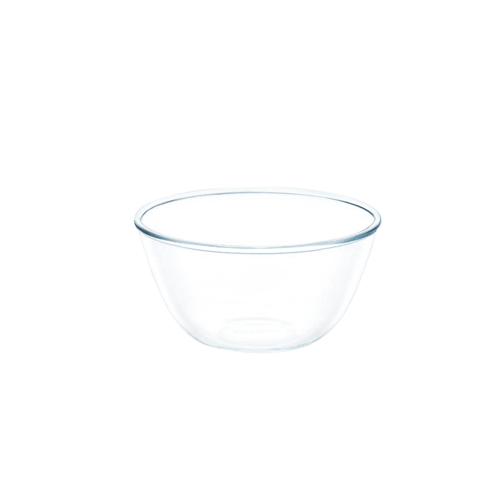 BOROSIL 900ml Borosilicate Glass Mixing & Serving Bowl with White Lid (Scratch Resistant, Transparent)_3