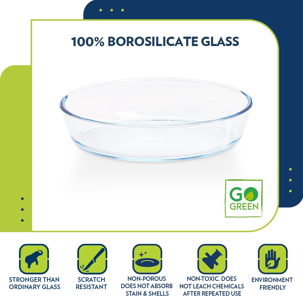 BOROSIL 1.6L Borosilicate Glass Baking Dish (Scratch Resistant, Transparent)_10