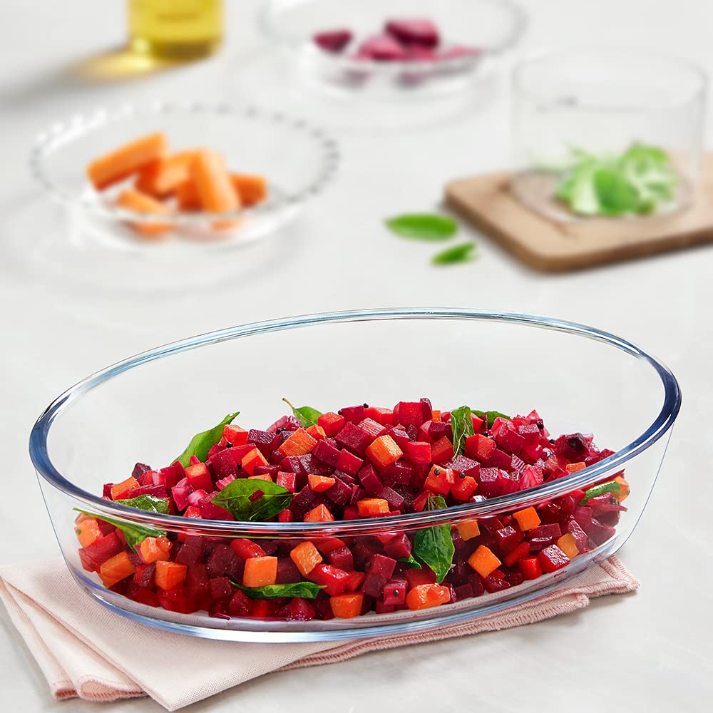 BOROSIL 1.6L Borosilicate Glass Baking Dish (Scratch Resistant, Transparent)_4