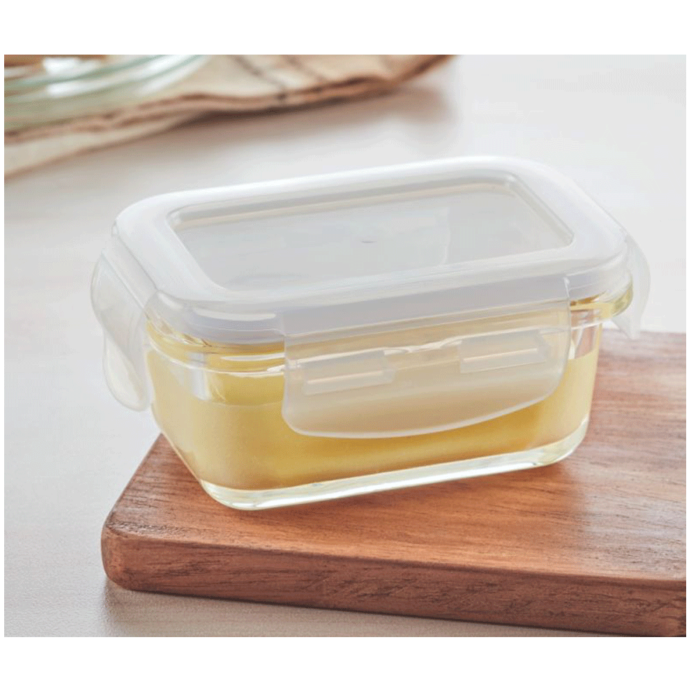 BOROSIL Klip n Store 1.04L Borosilicate Glass Container with Lid (Scratch Resistant, Transparent) BOROSIL Klip n Store 1.04L Borosilicate Glass Container with Lid (Scratch Resistant, Transparent)_5