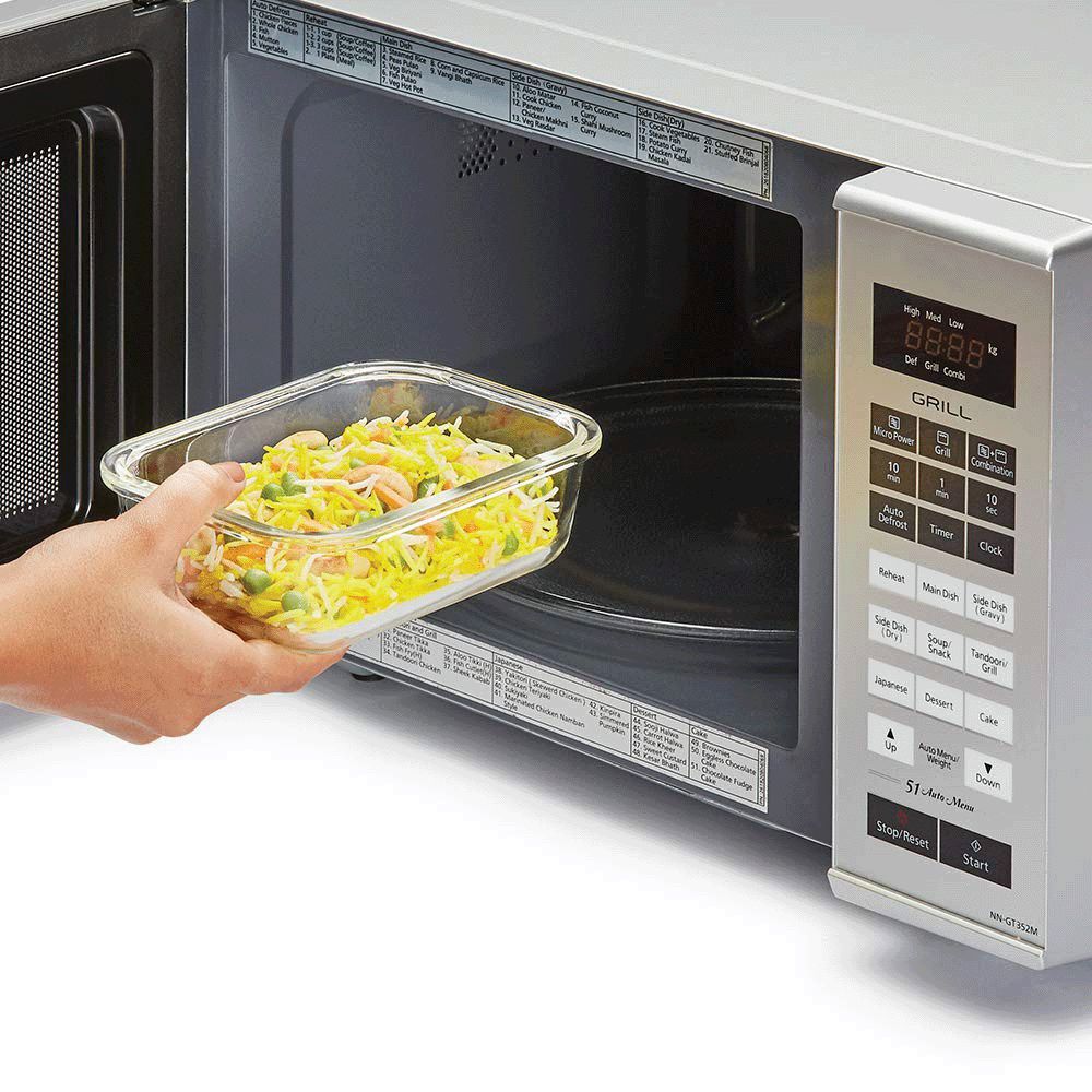 BOROSIL Klip n Store 640ml Borosilicate Glass Rectangle Storage Container with Lid (Scratch Resistant, Transparent)_4