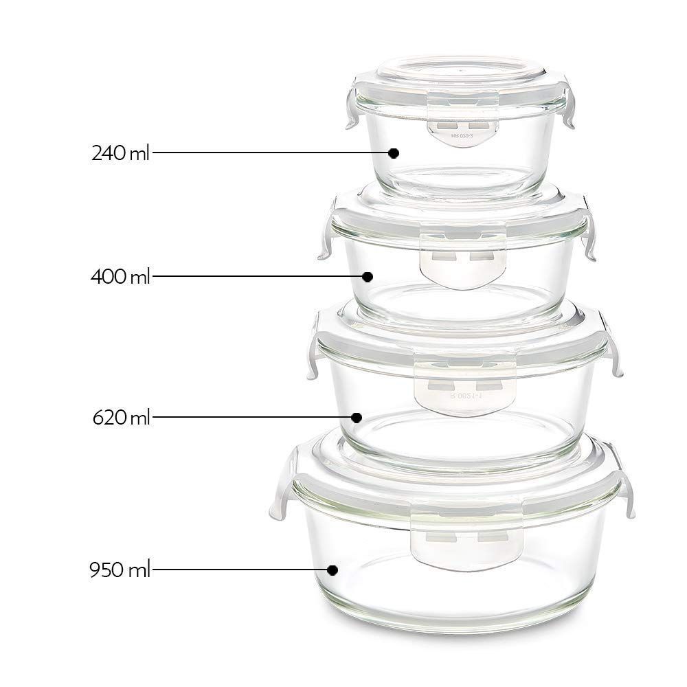BOROSIL Klip n Store 620ml Borosilicate Glass Container with Air Tight Lid (Scratch Resistant, Transparent) BOROSIL Klip n Store 620ml Borosilicate Glass Container with Air Tight Lid (Scratch Resistant, Transparent)_17