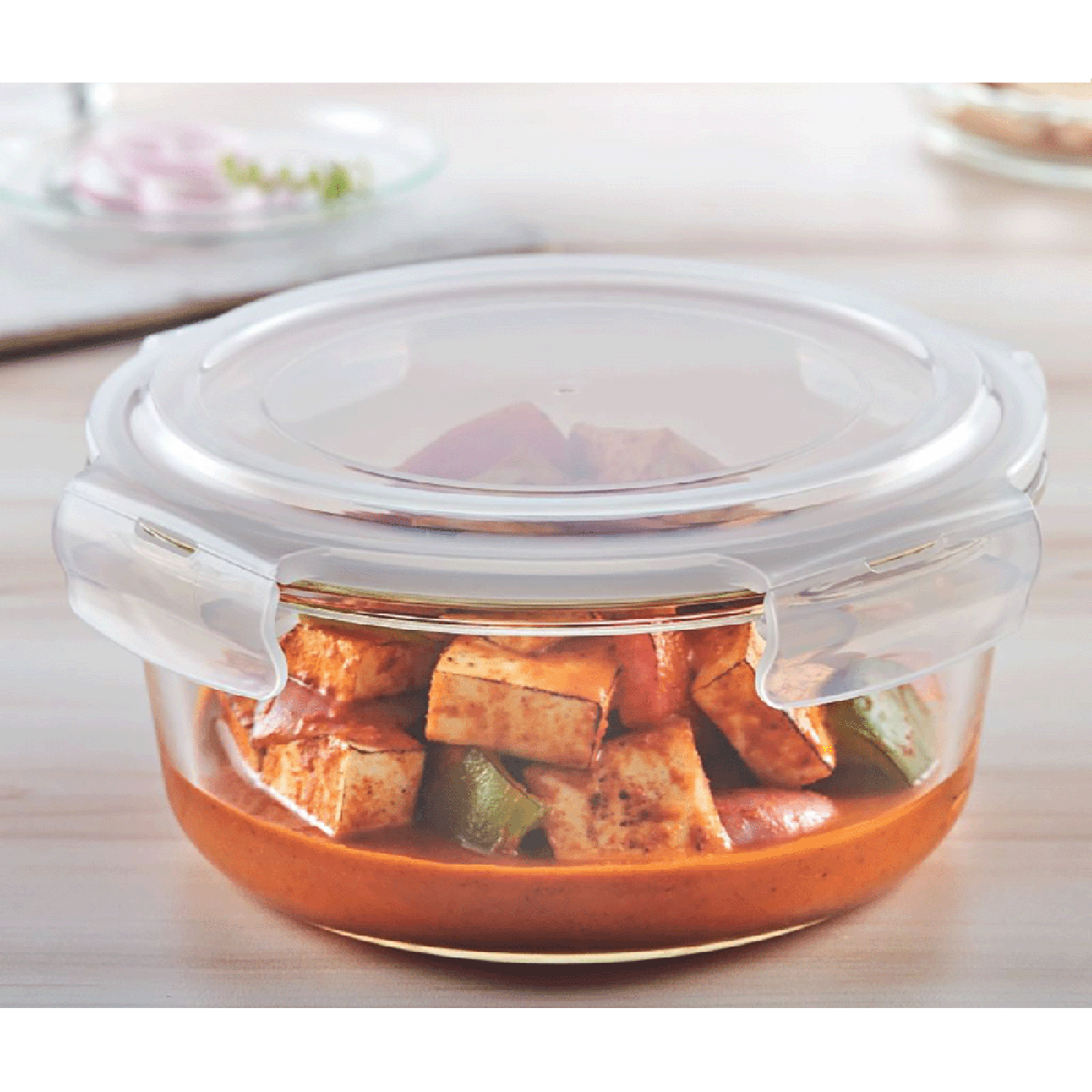 BOROSIL Klip n Store 620ml Borosilicate Glass Container with Air Tight Lid (Scratch Resistant, Transparent) BOROSIL Klip n Store 620ml Borosilicate Glass Container with Air Tight Lid (Scratch Resistant, Transparent)_5