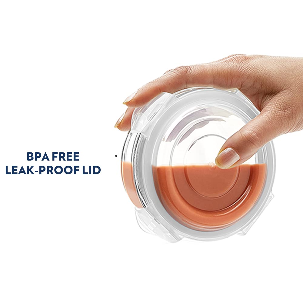 BOROSIL Klip n Store 620ml Borosilicate Glass Container with Air Tight Lid (Scratch Resistant, Transparent) BOROSIL Klip n Store 620ml Borosilicate Glass Container with Air Tight Lid (Scratch Resistant, Transparent)_10