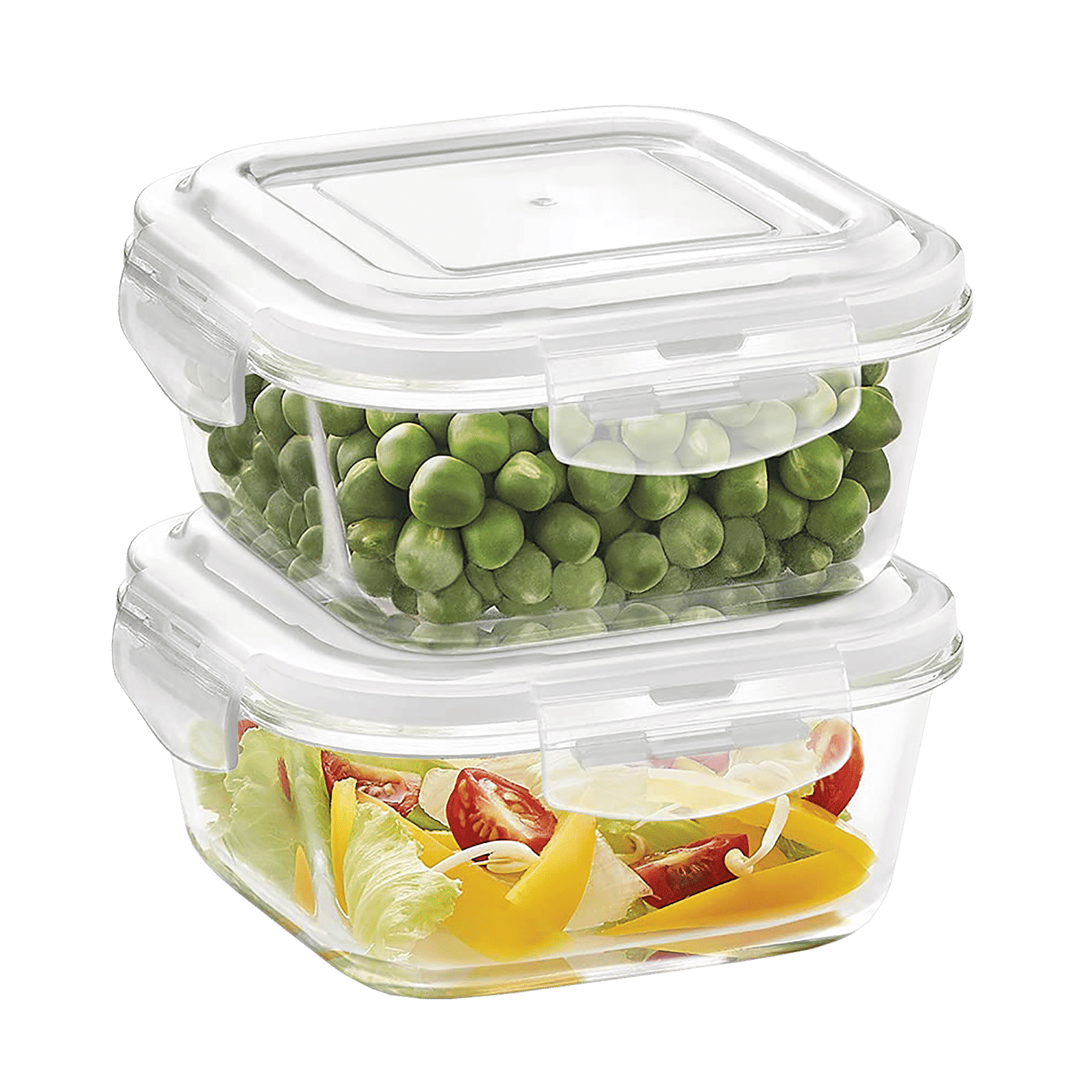 BOROSIL Klip n Store 800ml Borosilicate Glass Square Storage Container with Lid (Scratch Resistant, Transparent)_6