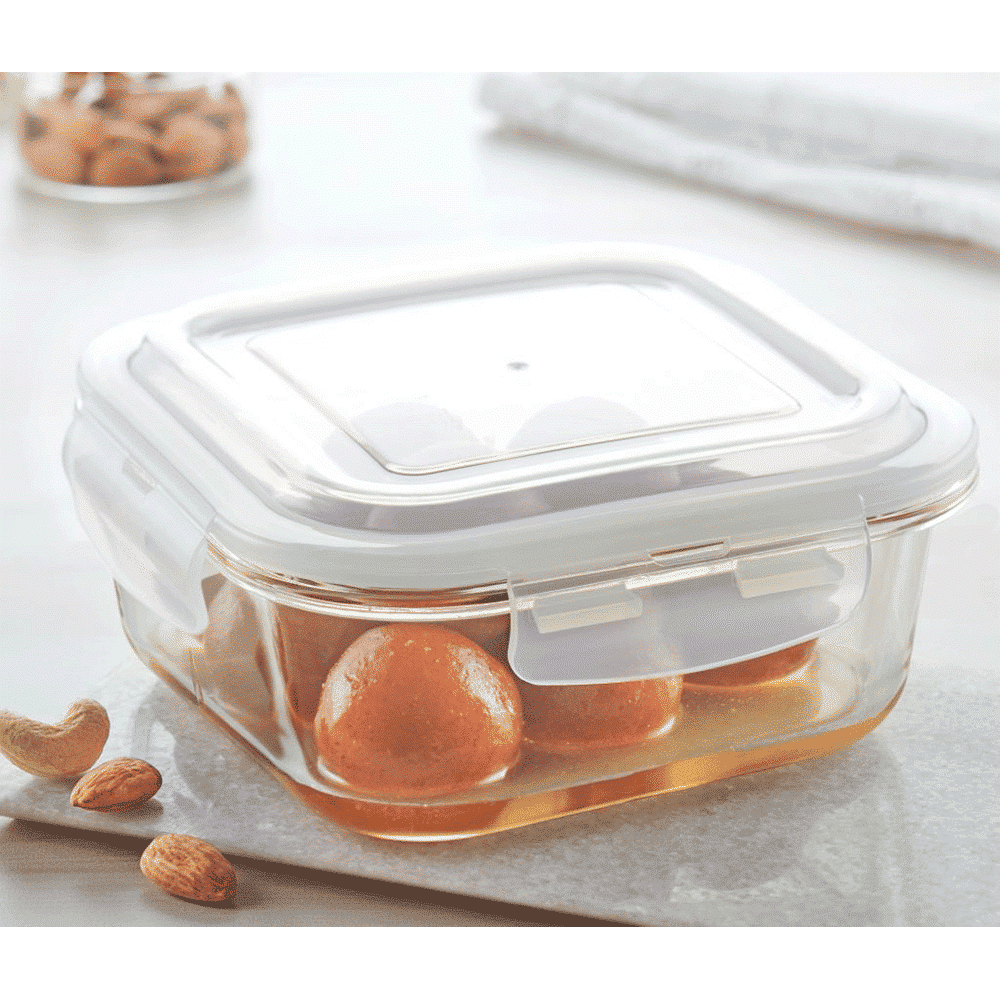 BOROSIL Klip n Store 520ml Borosilicate Glass Container with Air Tight Lid (Scratch Resistant, Transparent) BOROSIL Klip n Store 520ml Borosilicate Glass Container with Air Tight Lid (Scratch Resistant, Transparent)_4