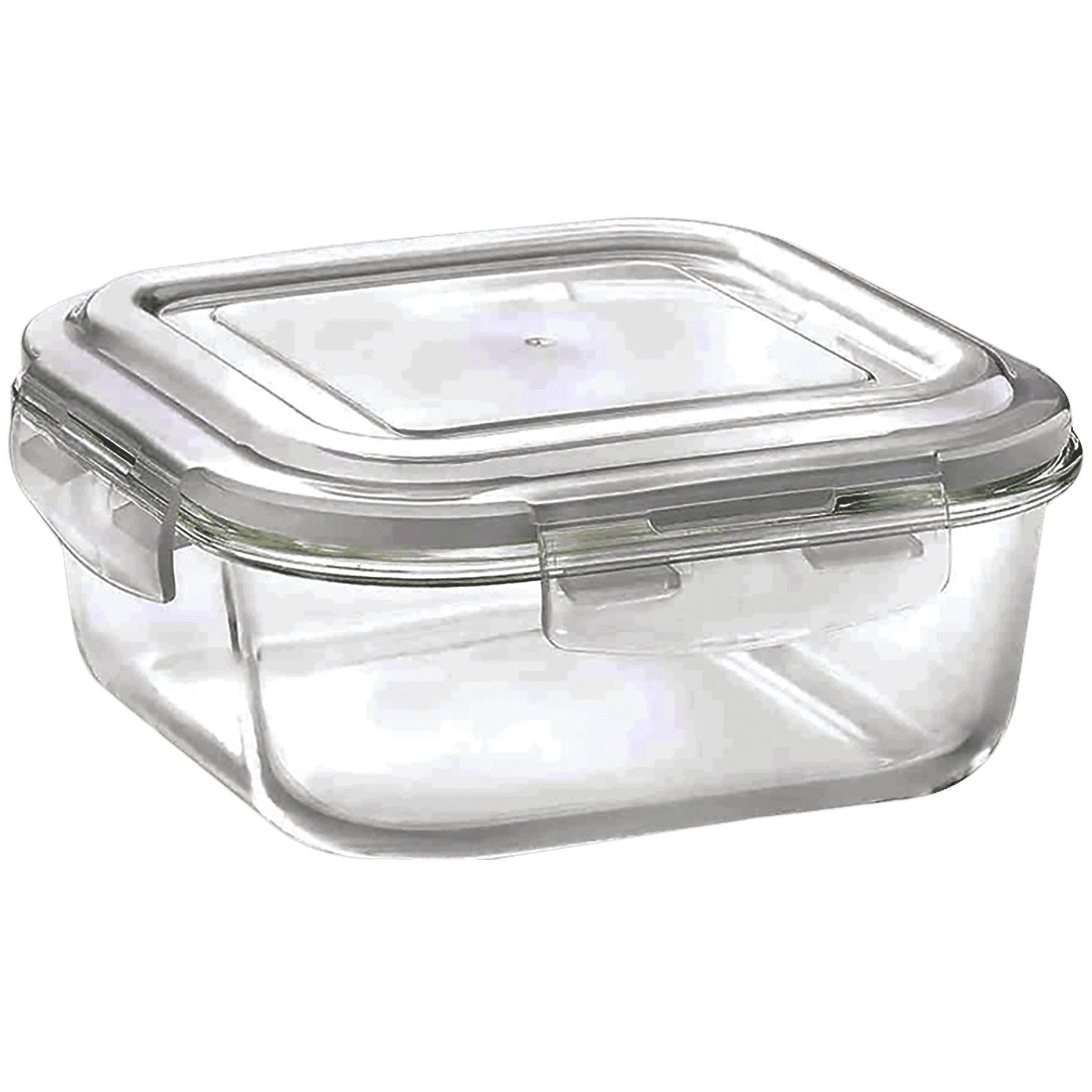 BOROSIL Klip n Store 1L Borosilicate Glass Container with Air Tight Lid (Scratch Resistant, Transparent)_1